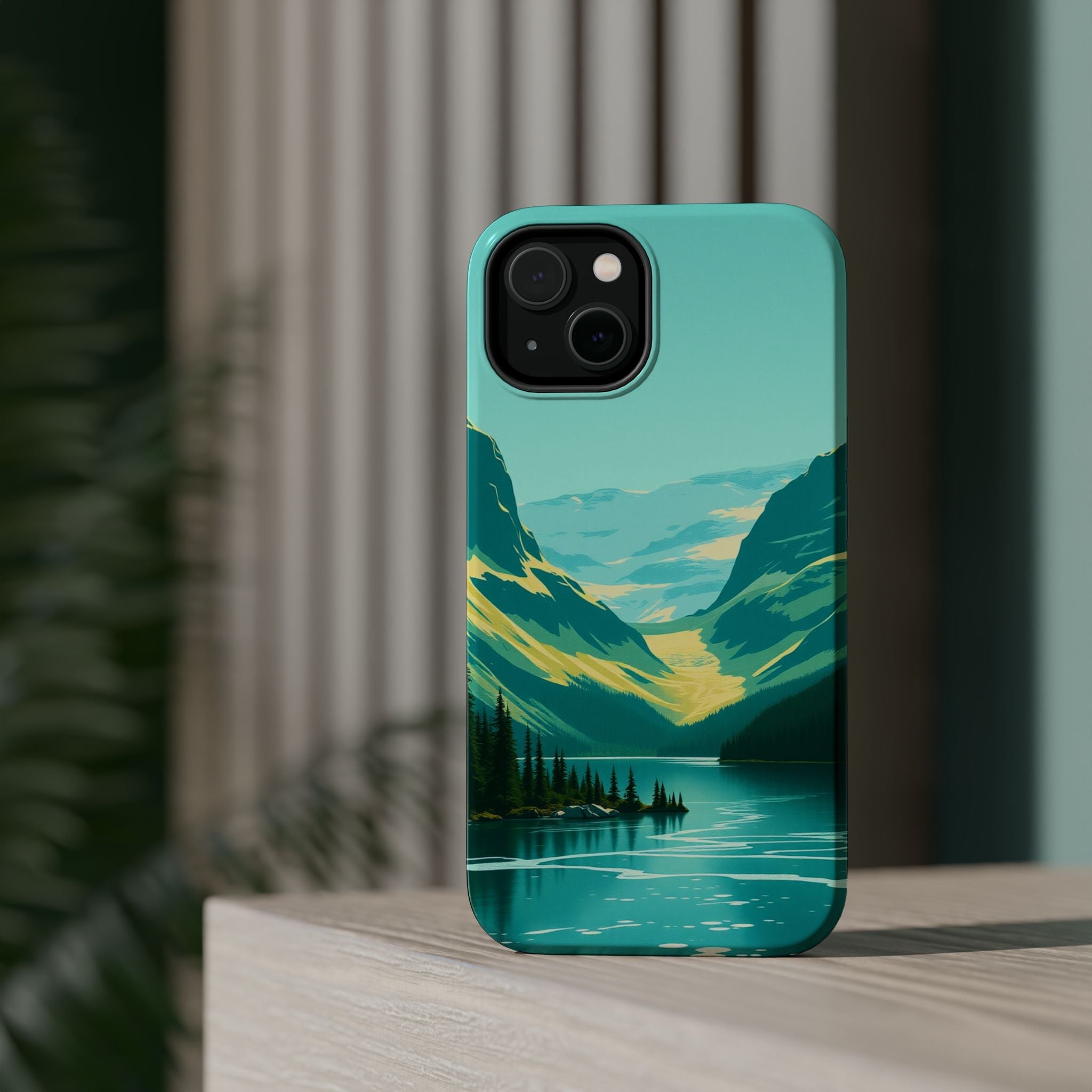 iPhone Radiant Glacier Lake Design Bold Modern Everyday Snap Case · iPhone Case