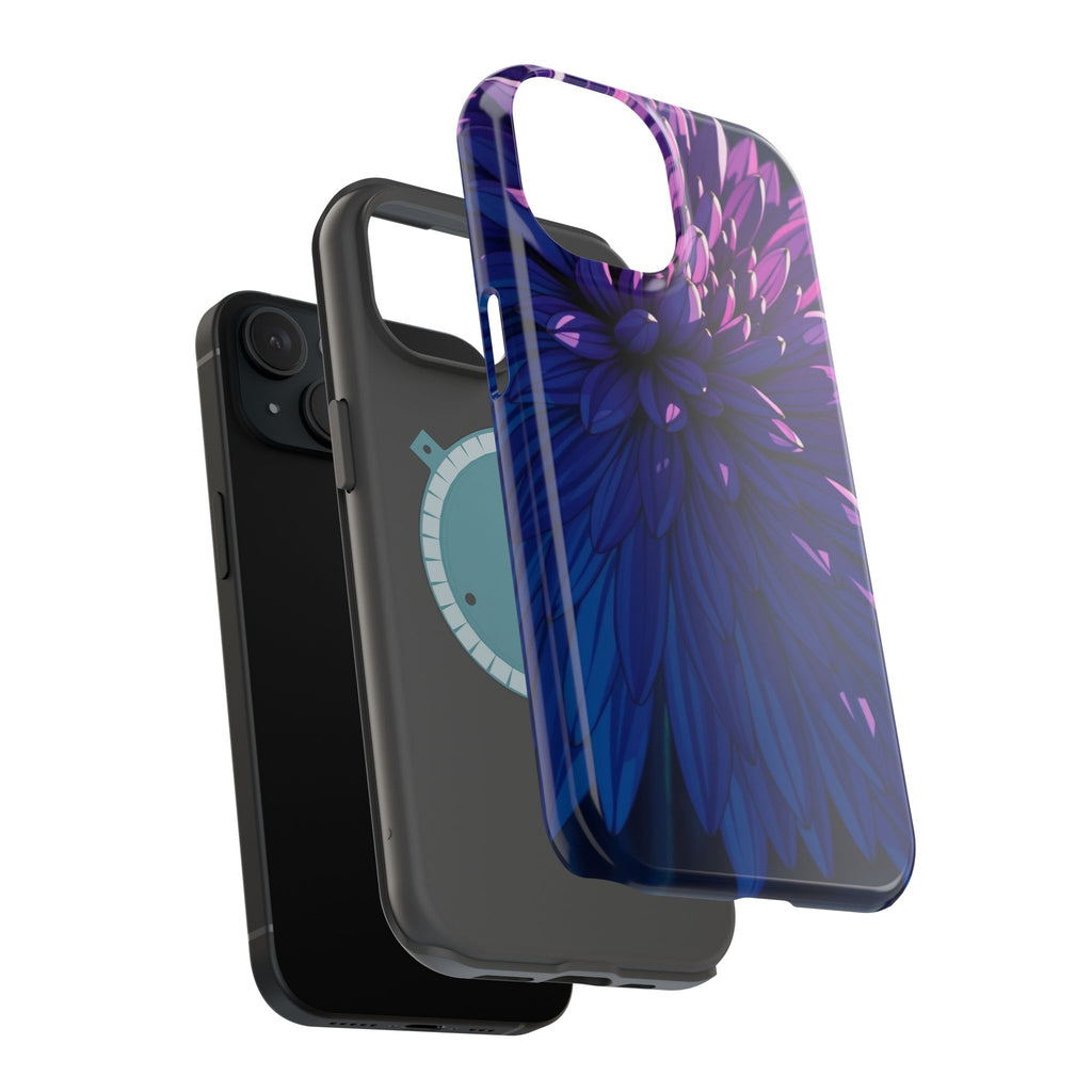 iPhone Indigo And Violet Chrysanthemum Classic Soft iPhone Finish · iPhone Case