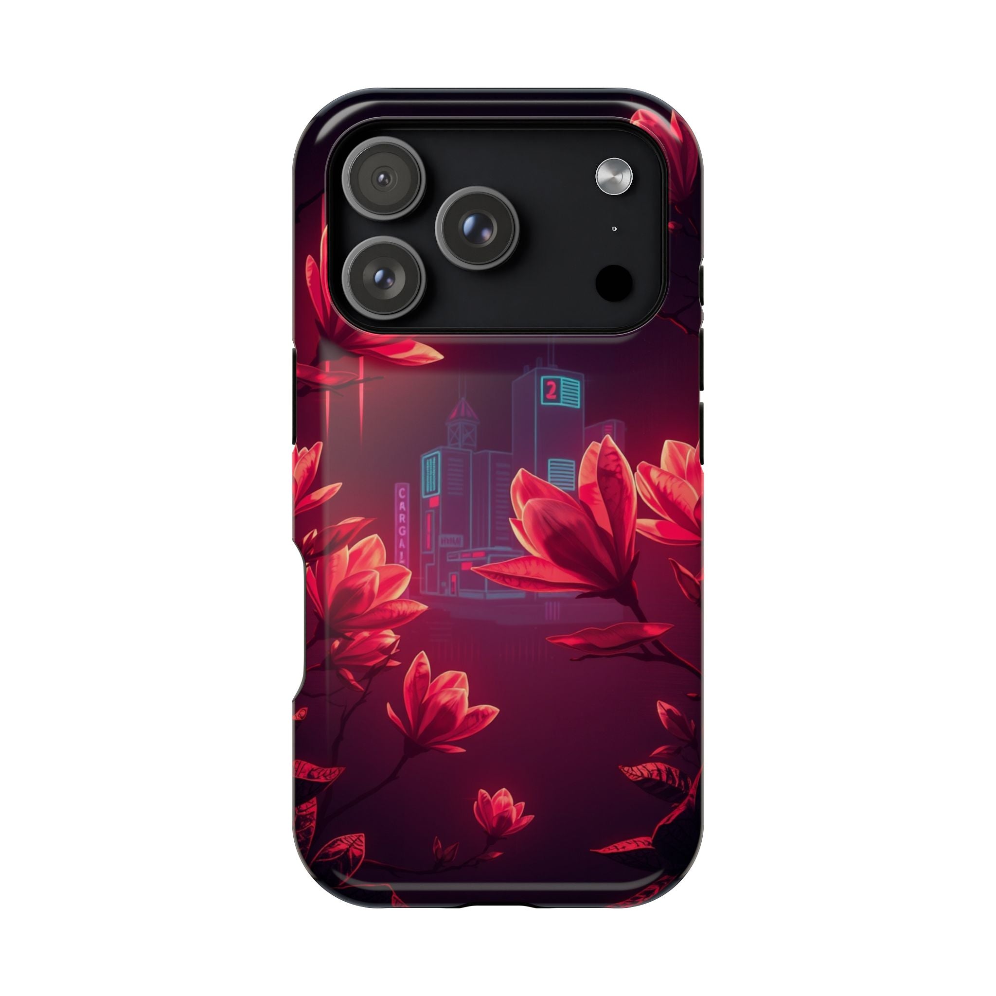 iPhone Charcoal And Copper Magnolia Dream Slim iPhone Everyday Designer · iPhone