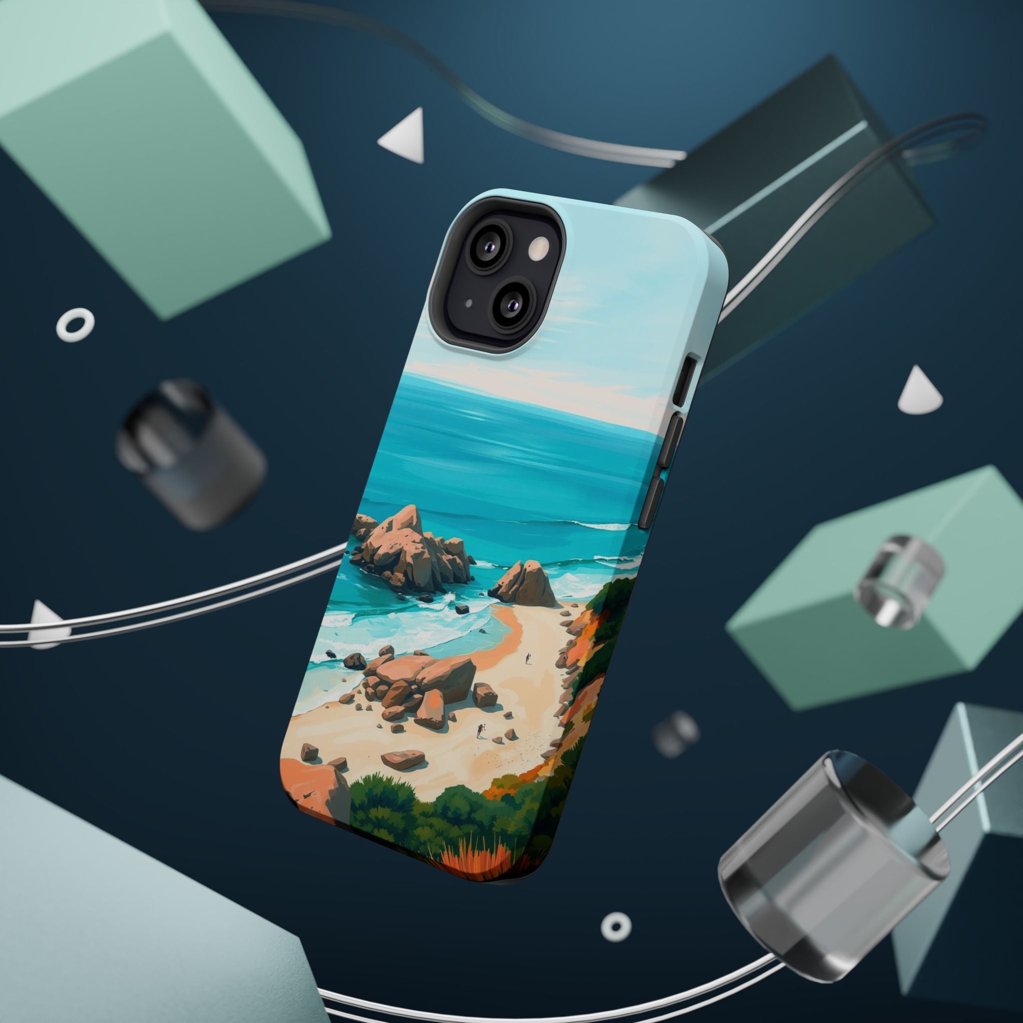 iPhone Pebble Beach Cinematic Art Bold Modern Everyday Snap Case · iPhone Case