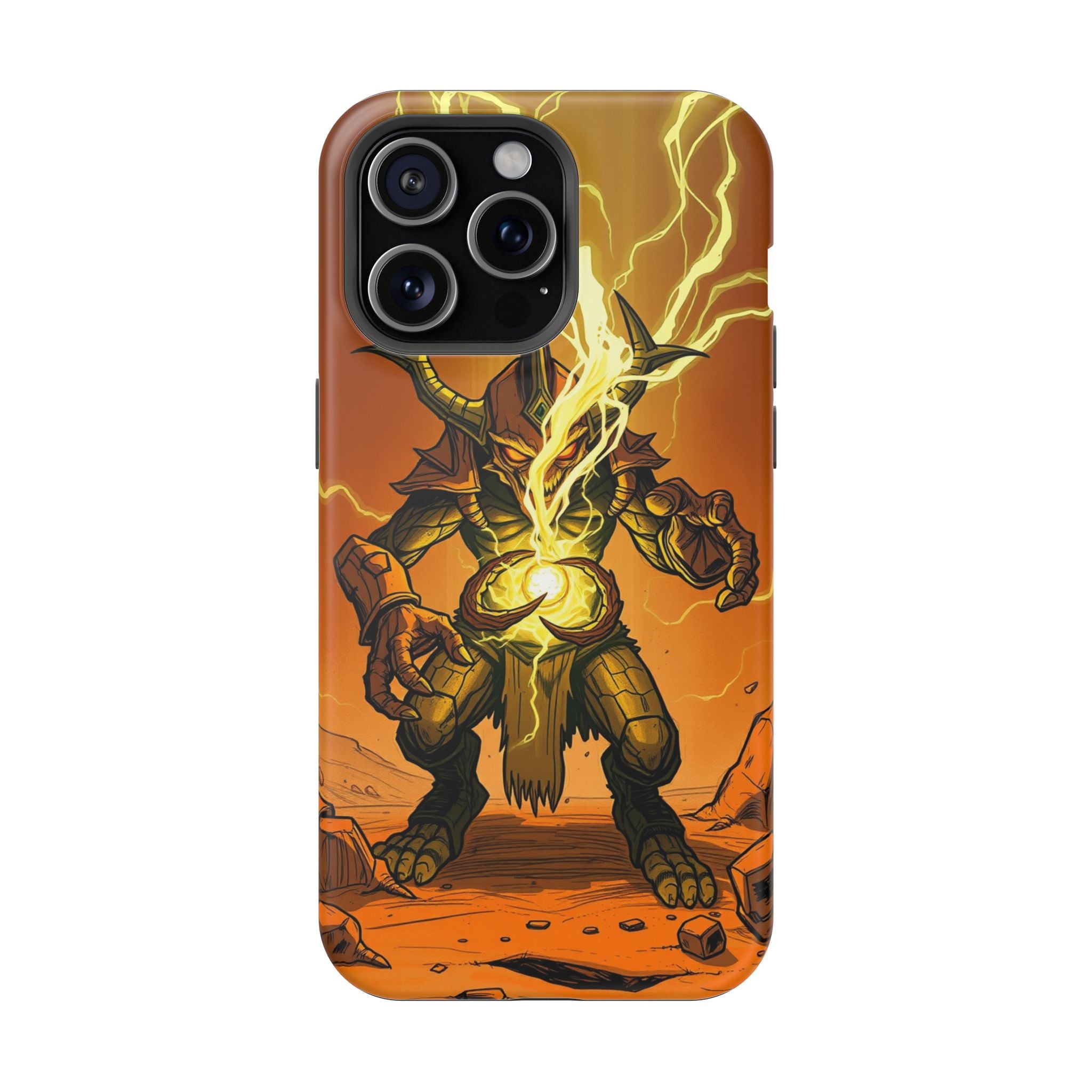 iPhone Burnt Orange And Sand Chaos Goblin Energy Clean Minimal Snap Case · iPhon