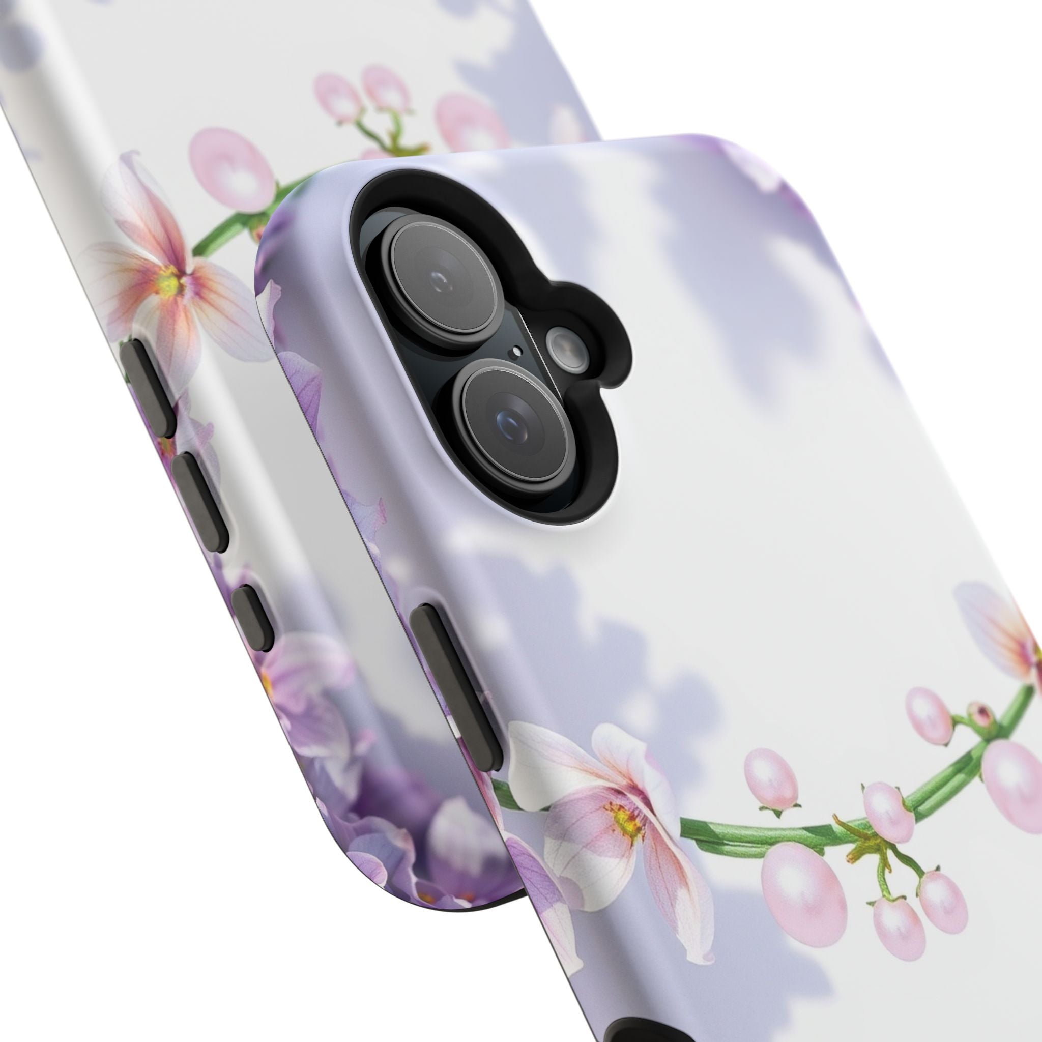 iPhone Vibrant Floral Crown Design Clean Minimal Snap Cas Slim Snap Case · iPhon