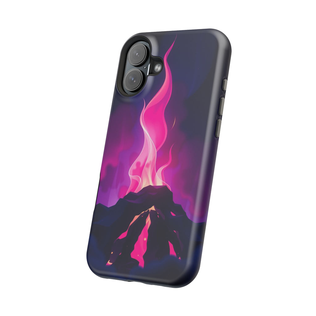 iPhone Cyan And Magenta Wildfire Glow Slim Everyday Designer Case · iPhone Case