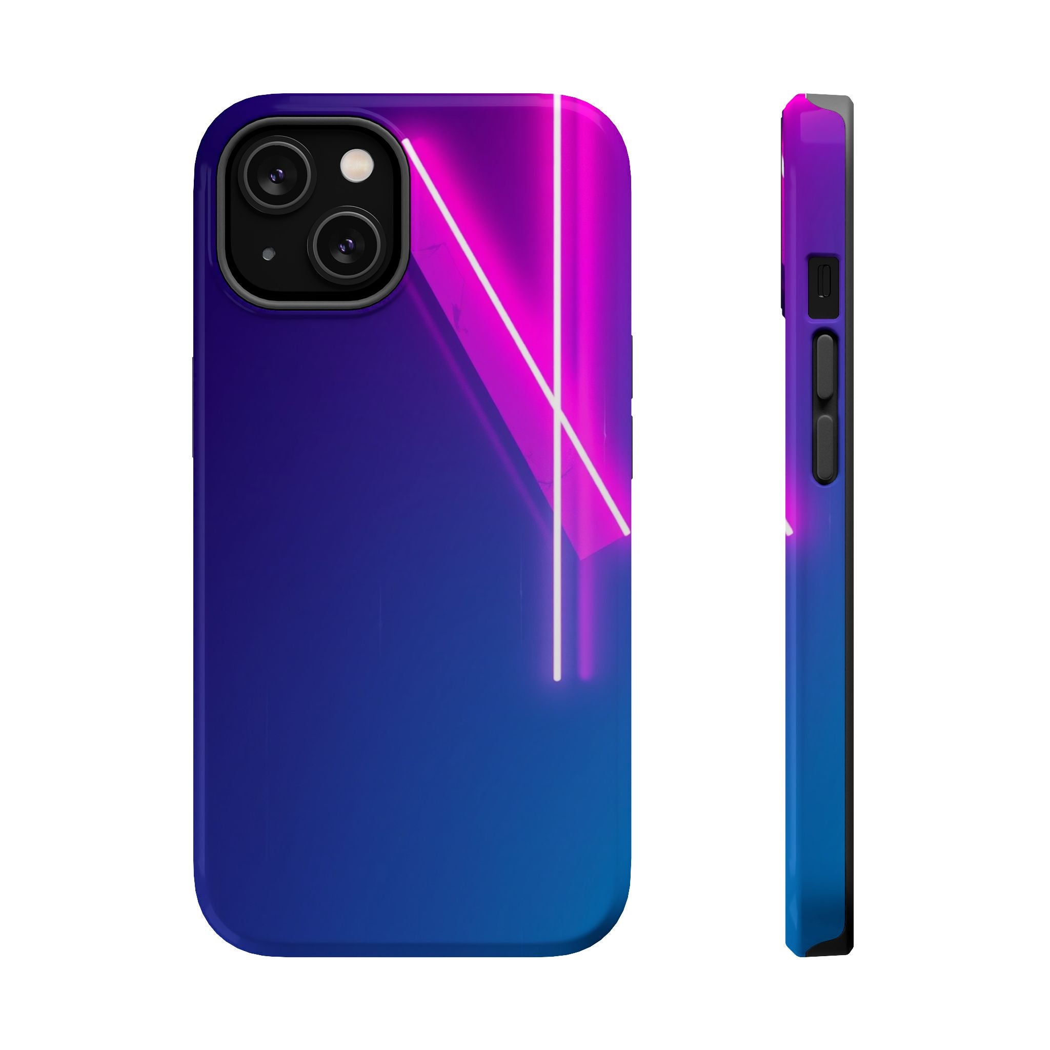 iPhone 1990s Geometric Neon Electric Art Slim Everyday Designer Case · iPhone Ca