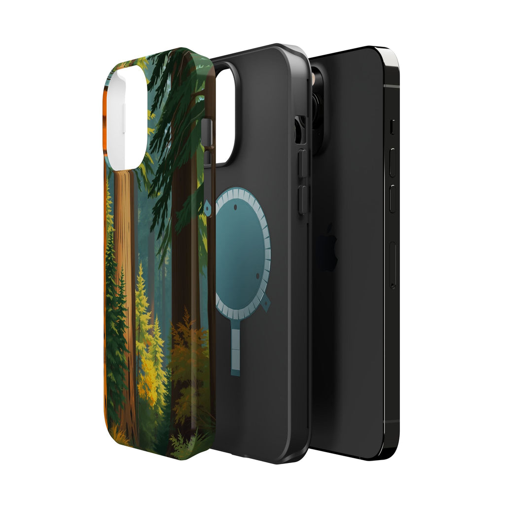 iPhone Redwood Forest Oil Painting Impressionist Clean iPhone Minimal · iPhone C