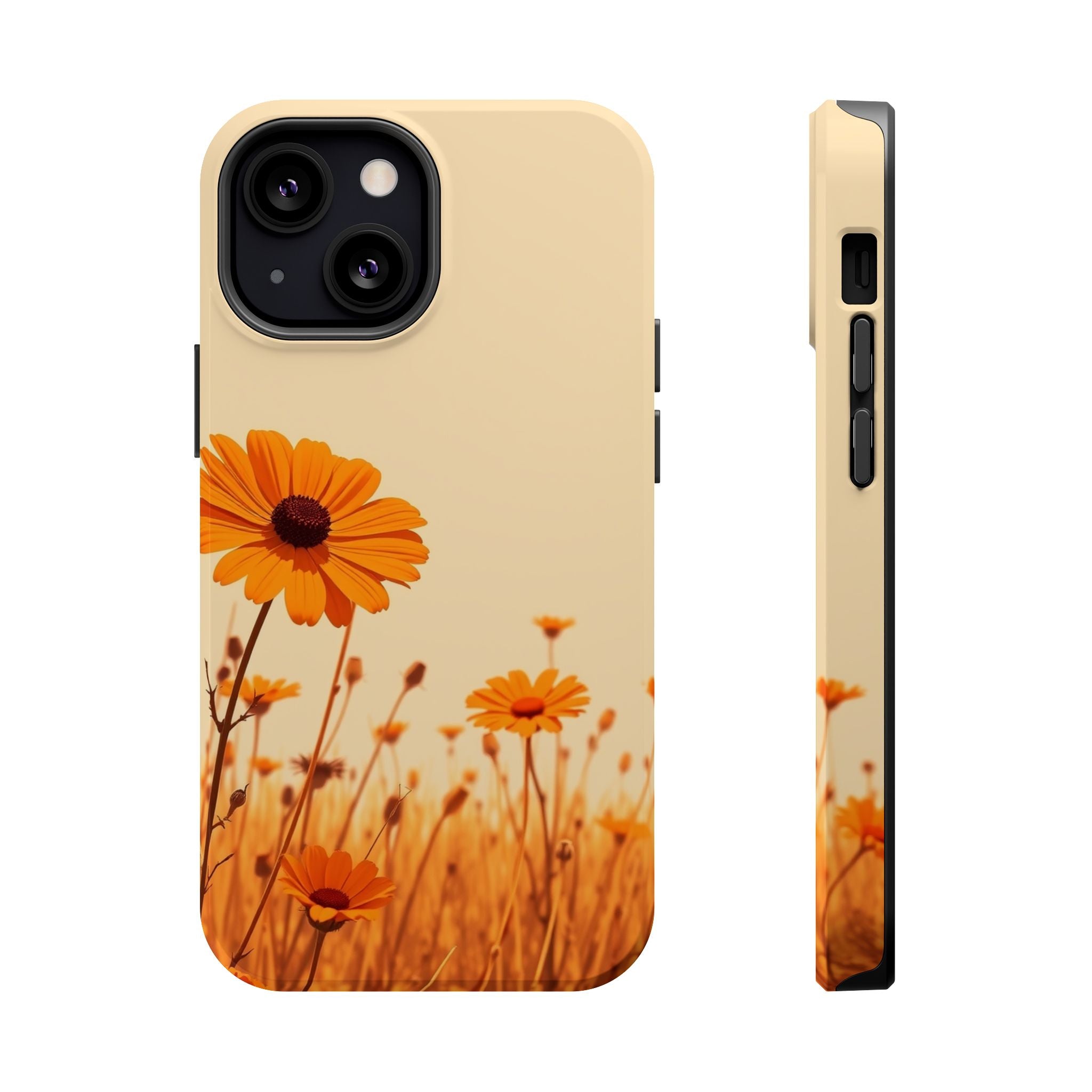 iPhone Wildflower Field Minimalist Line Art Slim Everyday Designer Case · iPhone
