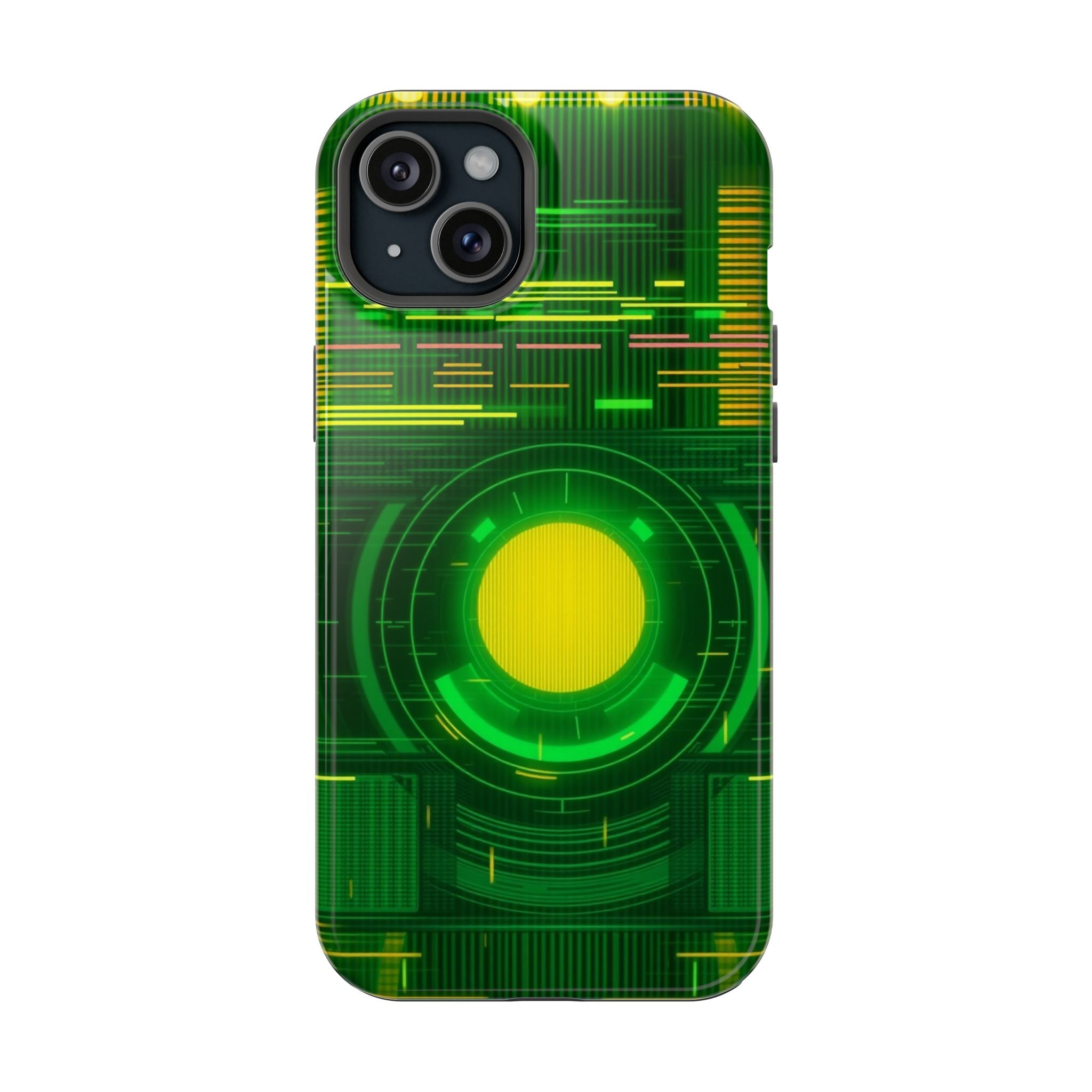 iPhone Emerald Green And Gold VHS Static Slim Everyday Designer Case · iPhone Ca