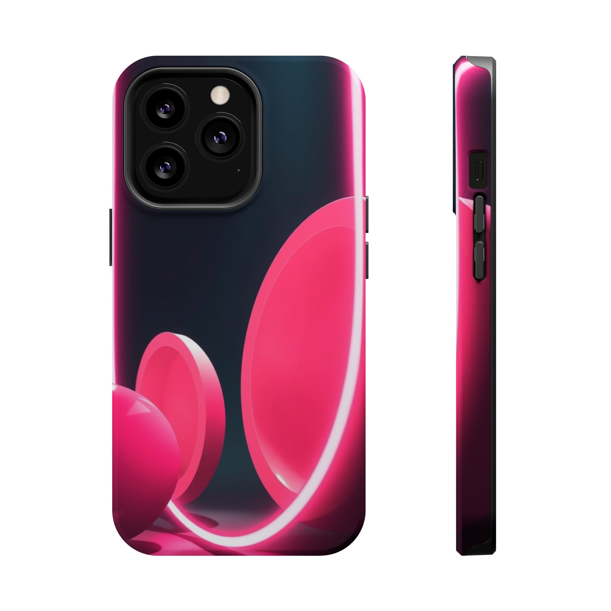 iPhone 1960s Mod Circles Neon Cyberpunk Slim Everyday Designer Case · iPhone Cas