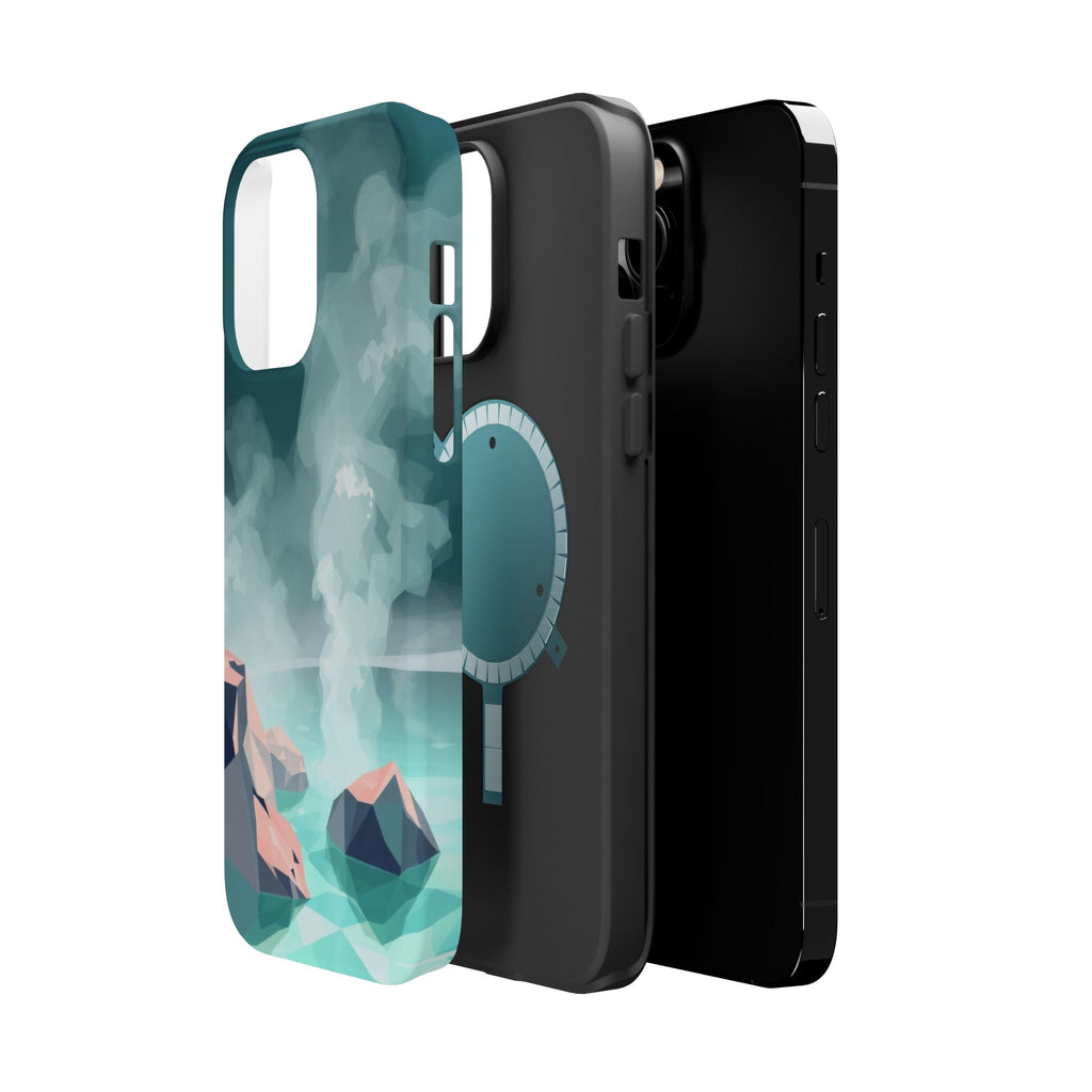 iPhone Mint And Blush Hot Spring Steam Slim Everyday iPhone 10 Designer · iPhone