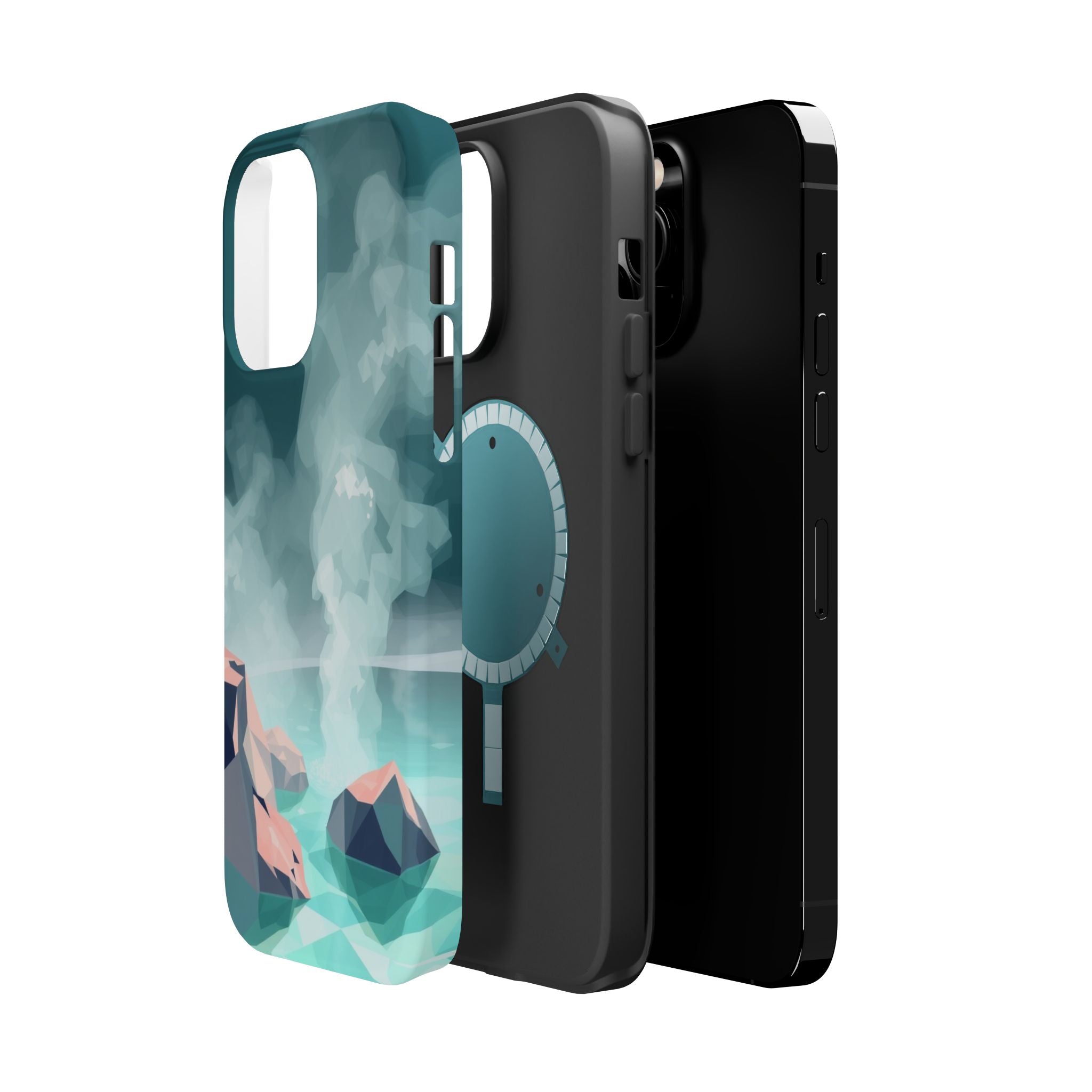 iPhone Mint And Blush Hot Spring Steam Slim Everyday iPhone 10 Designer · iPhone
