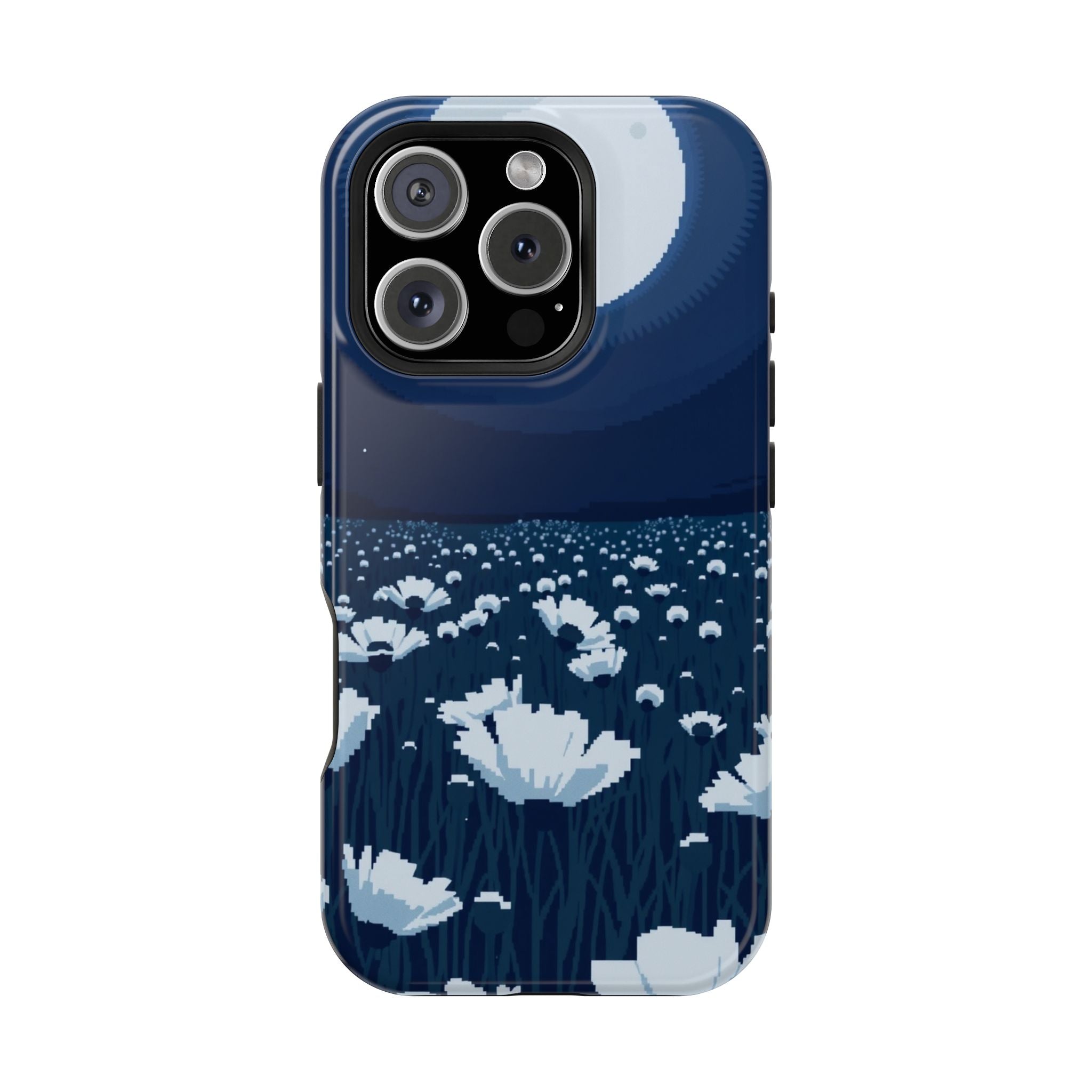 iPhone Poppy Field Pixel Art -Bit Bold Modern Everyday Snap Case · iPhone Case