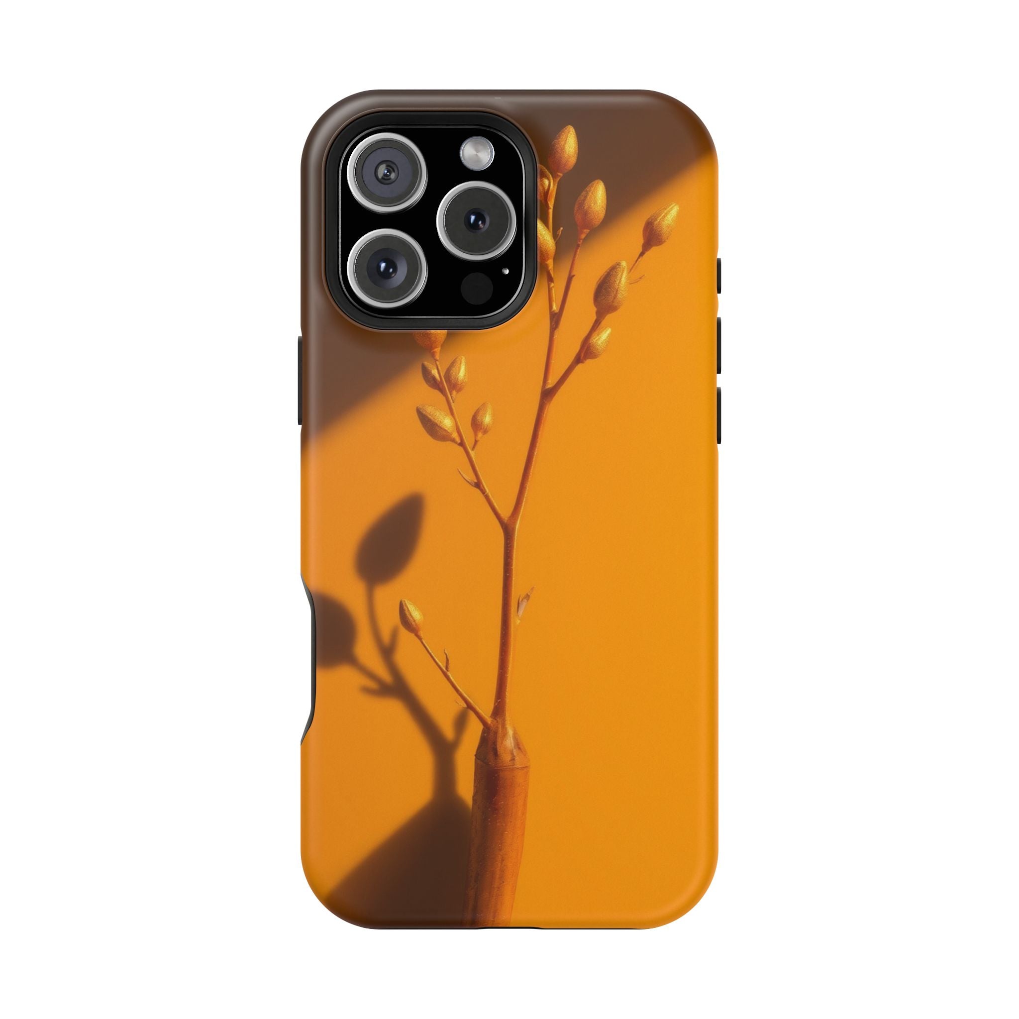 iPhone Mustard And Rust Minimalist Stem Slim Everyday iPhone Designer · iPhone C