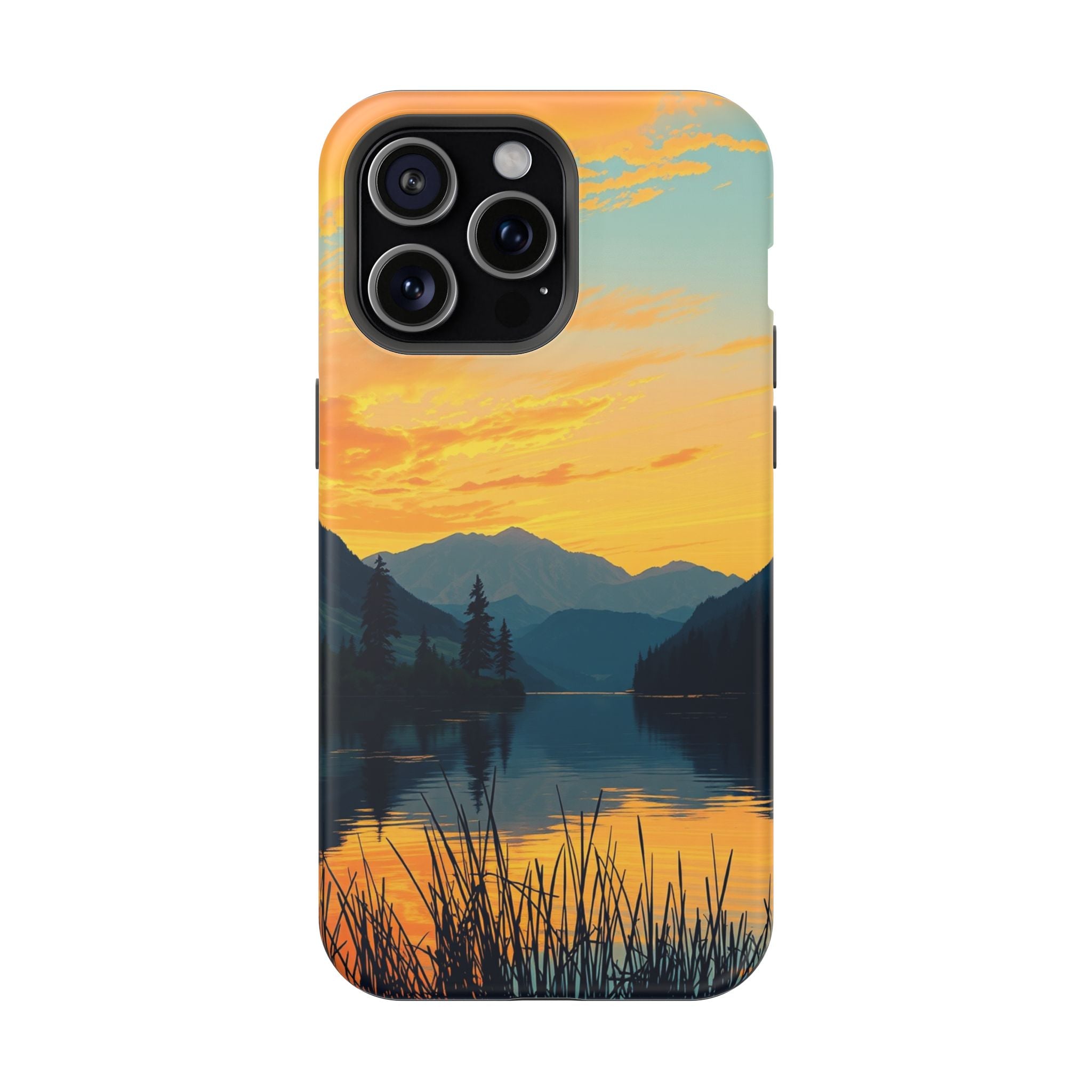 iPhone Lake at Twilight Oil Painting Impressionist iPhone Artistic · iPhone Case
