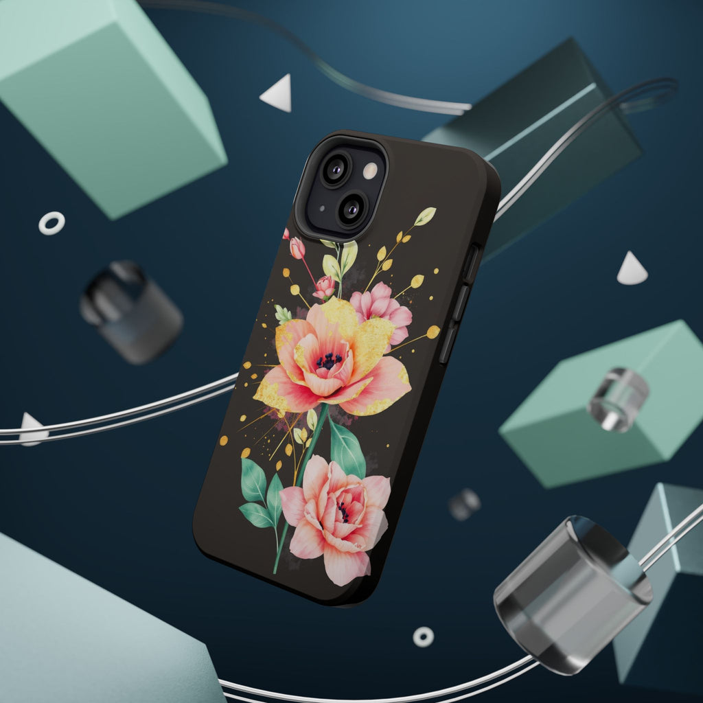 iPhone Earthy Floral Watercolor Splash Design Clean iPhone 14 Minimal · iPhone C