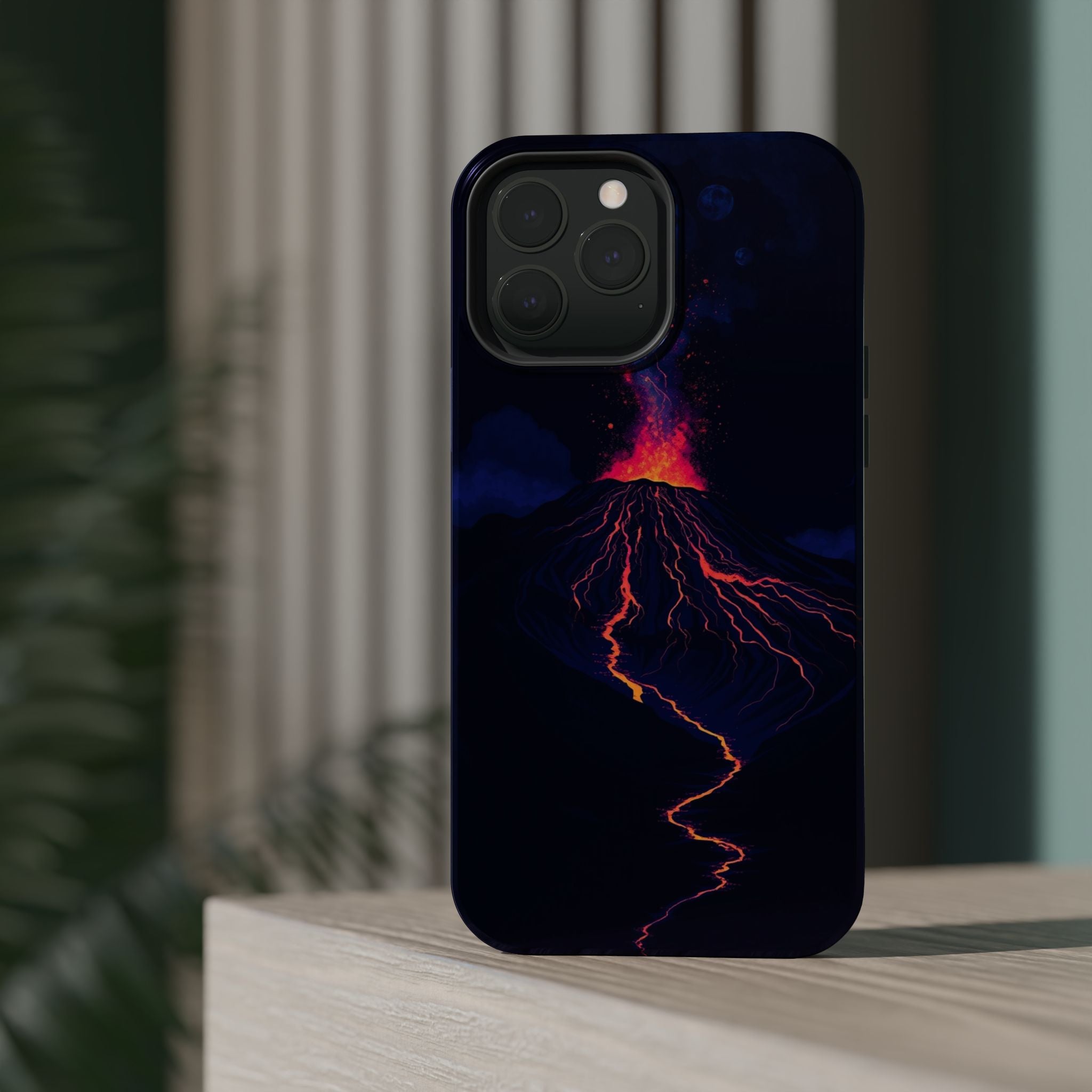 iPhone Indigo And Violet Volcanic Eruption Slim iPhone Everyday · iPhone Case