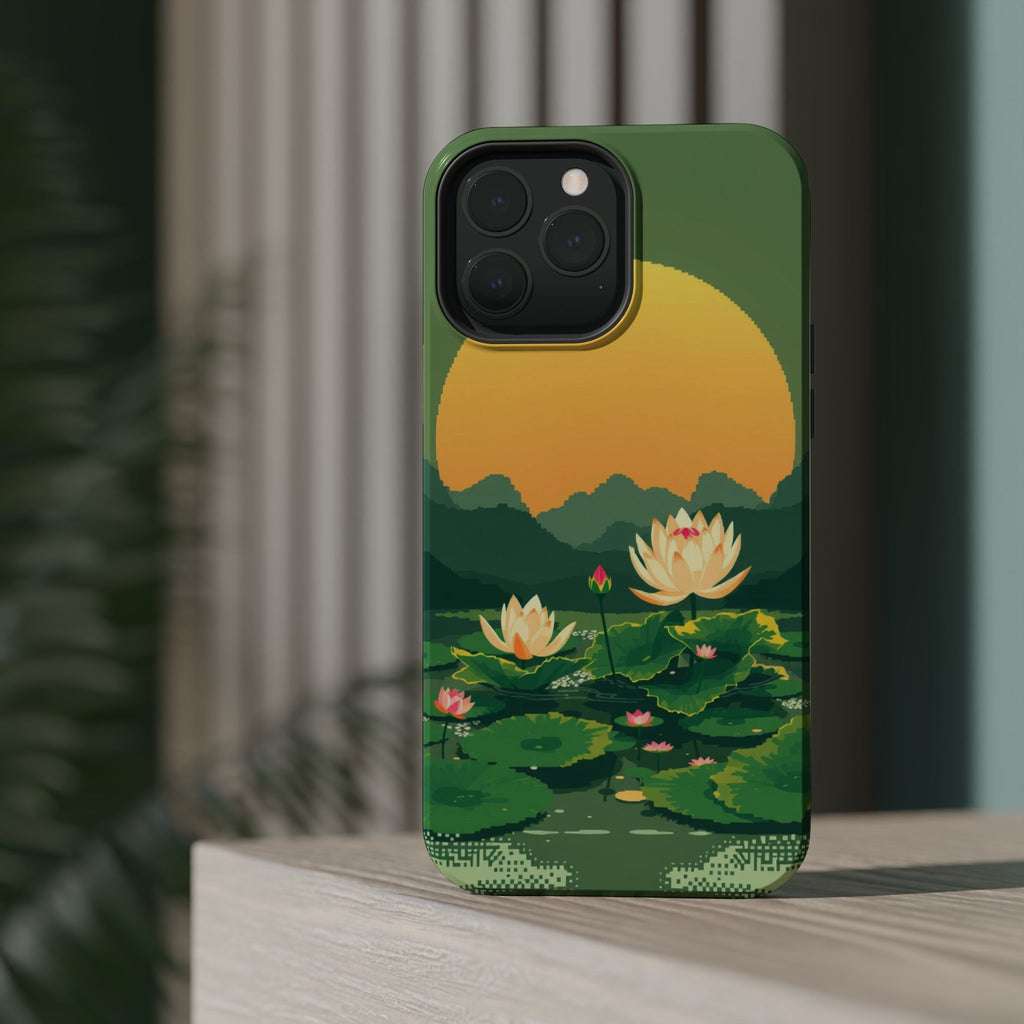 iPhone Lotus Pond Enchanted Art Slim Everyday Designer Case · iPhone Case