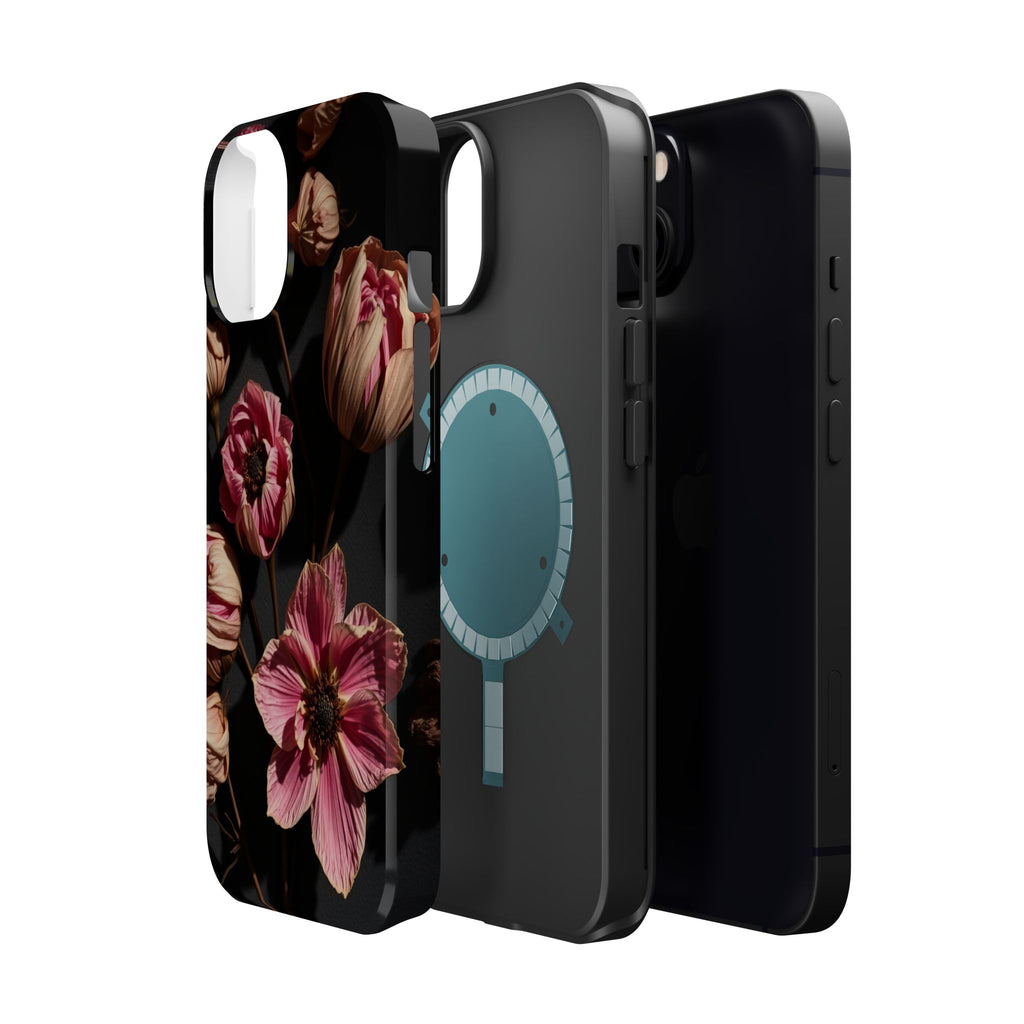 iPhone Dried Flower Flat Lay Electric Art Slim Snap Case · iPhone Case