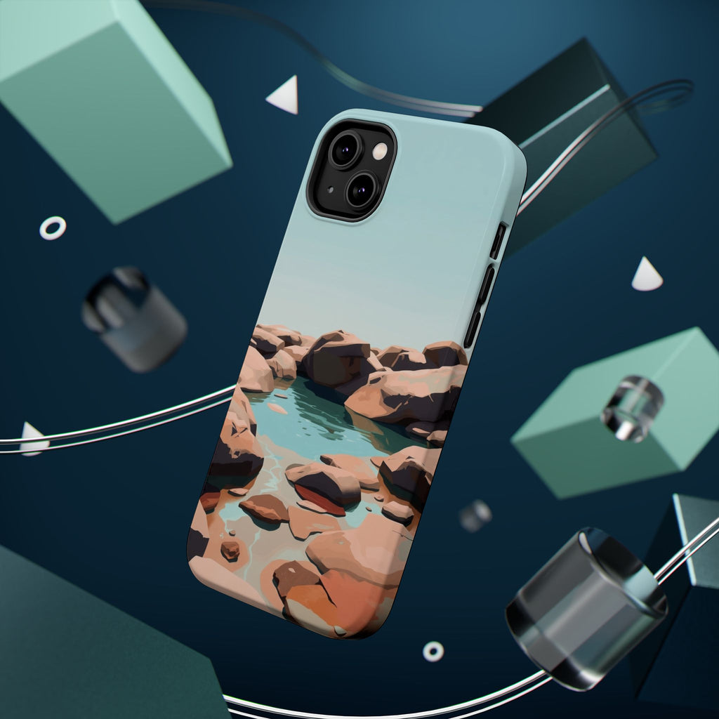 iPhone Tidal Pool Oil Painting Impressionist Slim iPhone Everyday · iPhone Case