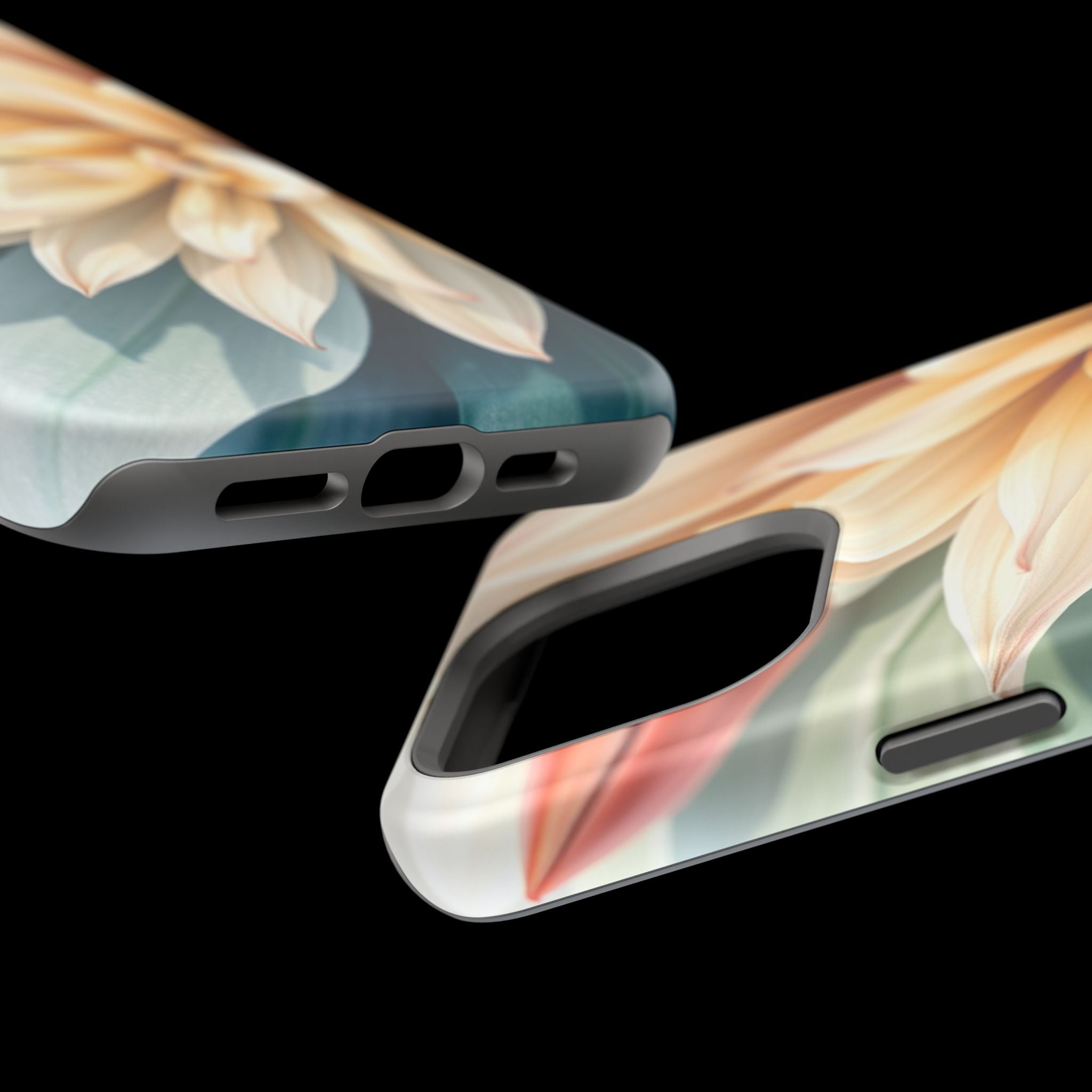 iPhone Neon Floral Radiant Design Clean Minimal Snap Case · iPhone Case
