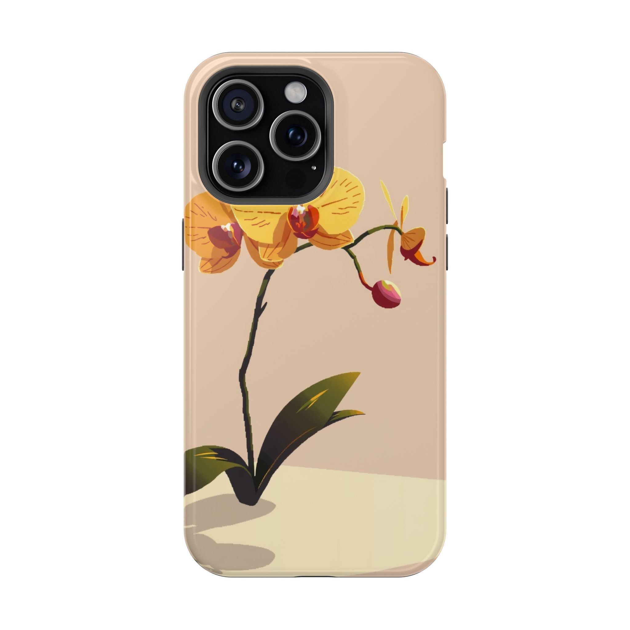 iPhone Orchid Study Pixel Art -Bit Bold Modern Everyday Snap Case · iPhone Case
