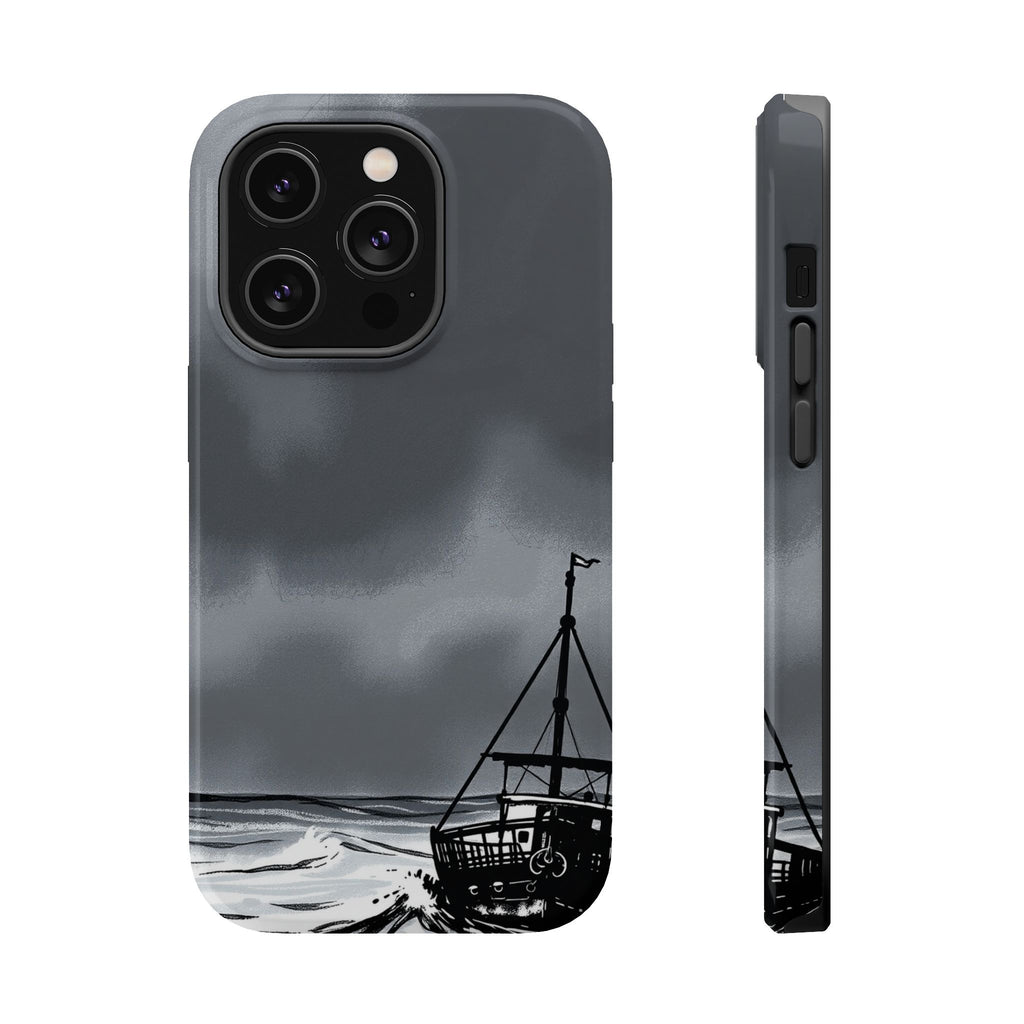 iPhone Storm at Sea Electric Art Bold Modern Everyday Snap Case · iPhone Case