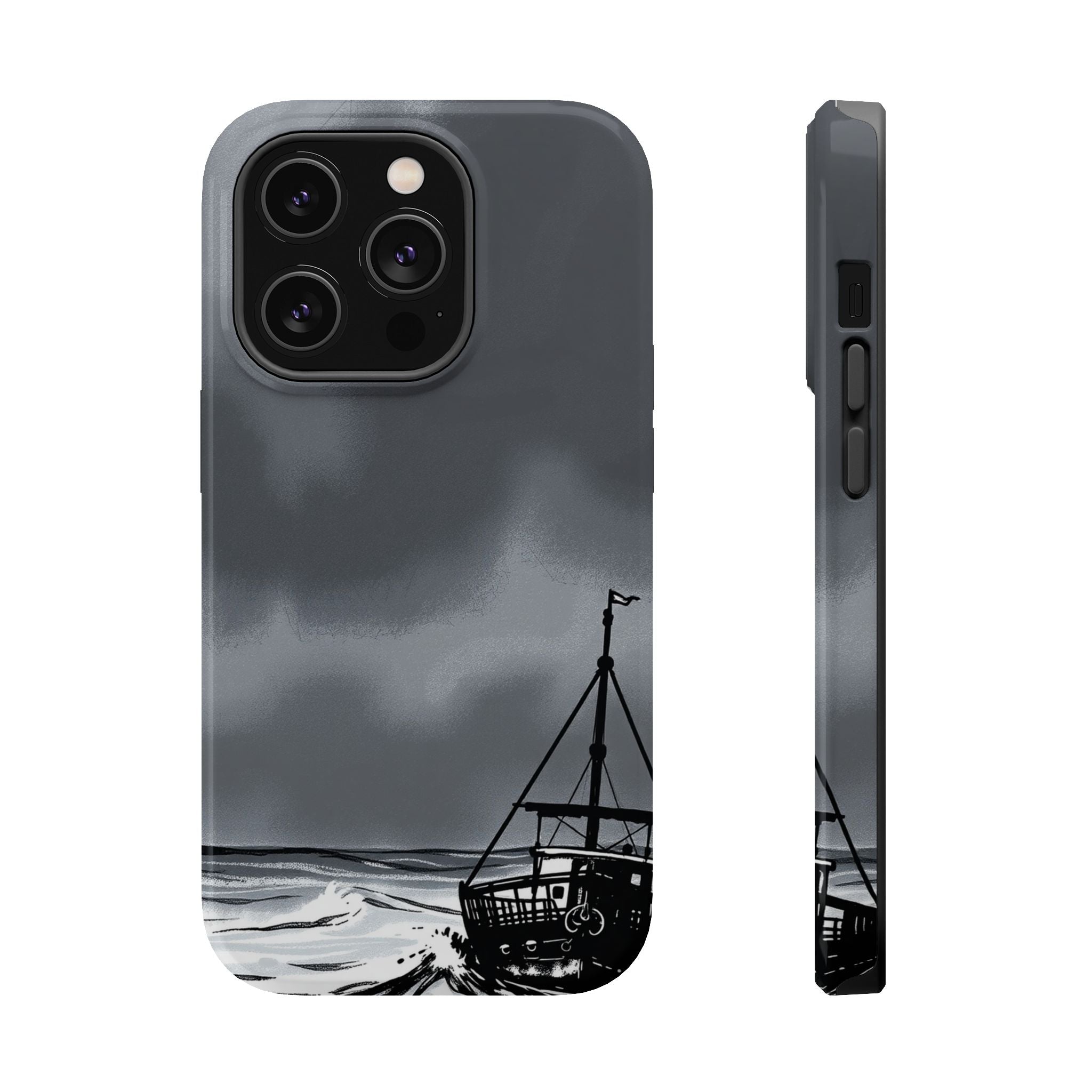 iPhone Storm at Sea Electric Art Bold Modern Everyday Snap Case · iPhone Case