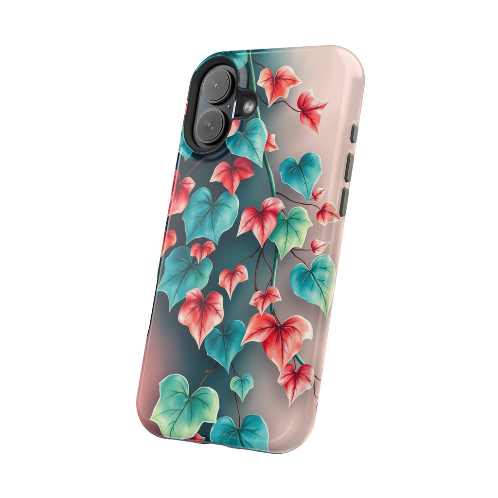iPhone Art Nouveau Vine Teal And Coral Slim Snap Case · iPhone Case