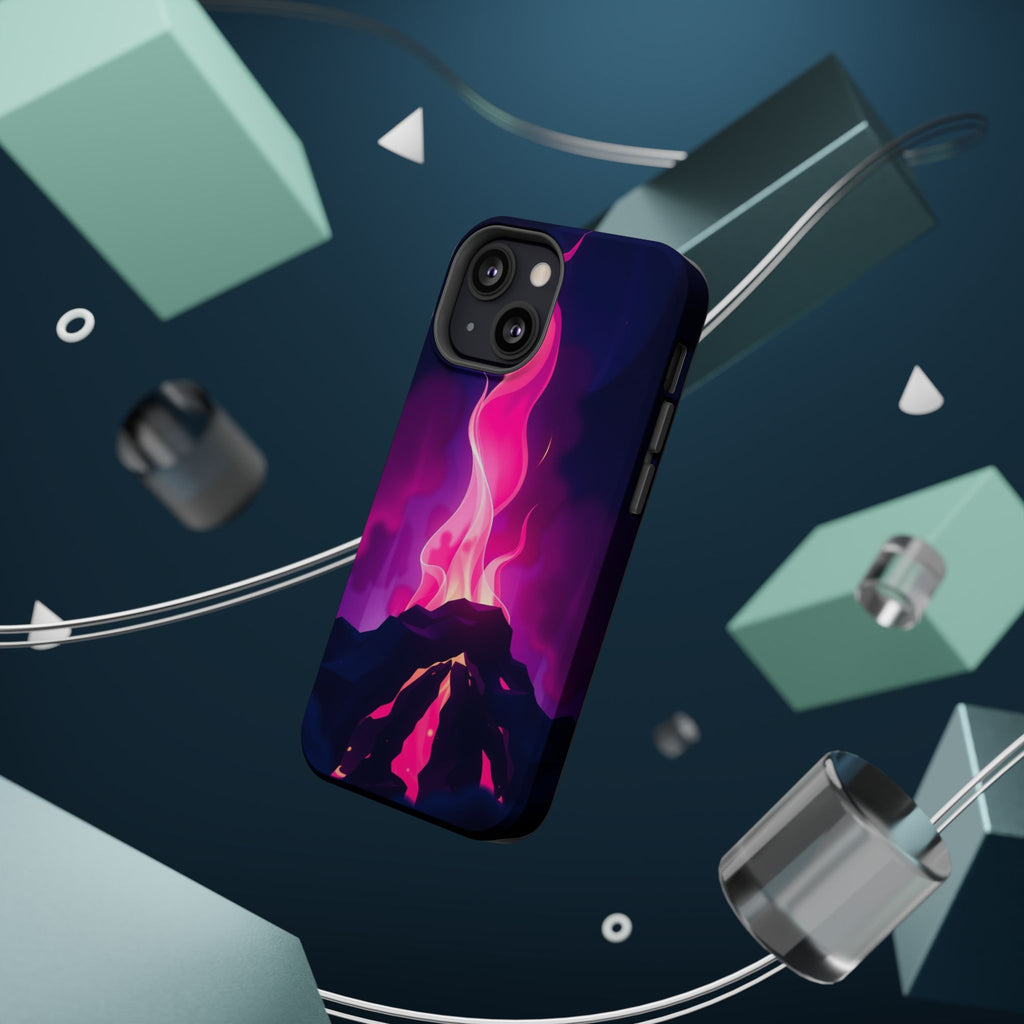 iPhone Cyan And Magenta Wildfire Glow Slim Everyday Designer Case · iPhone Case
