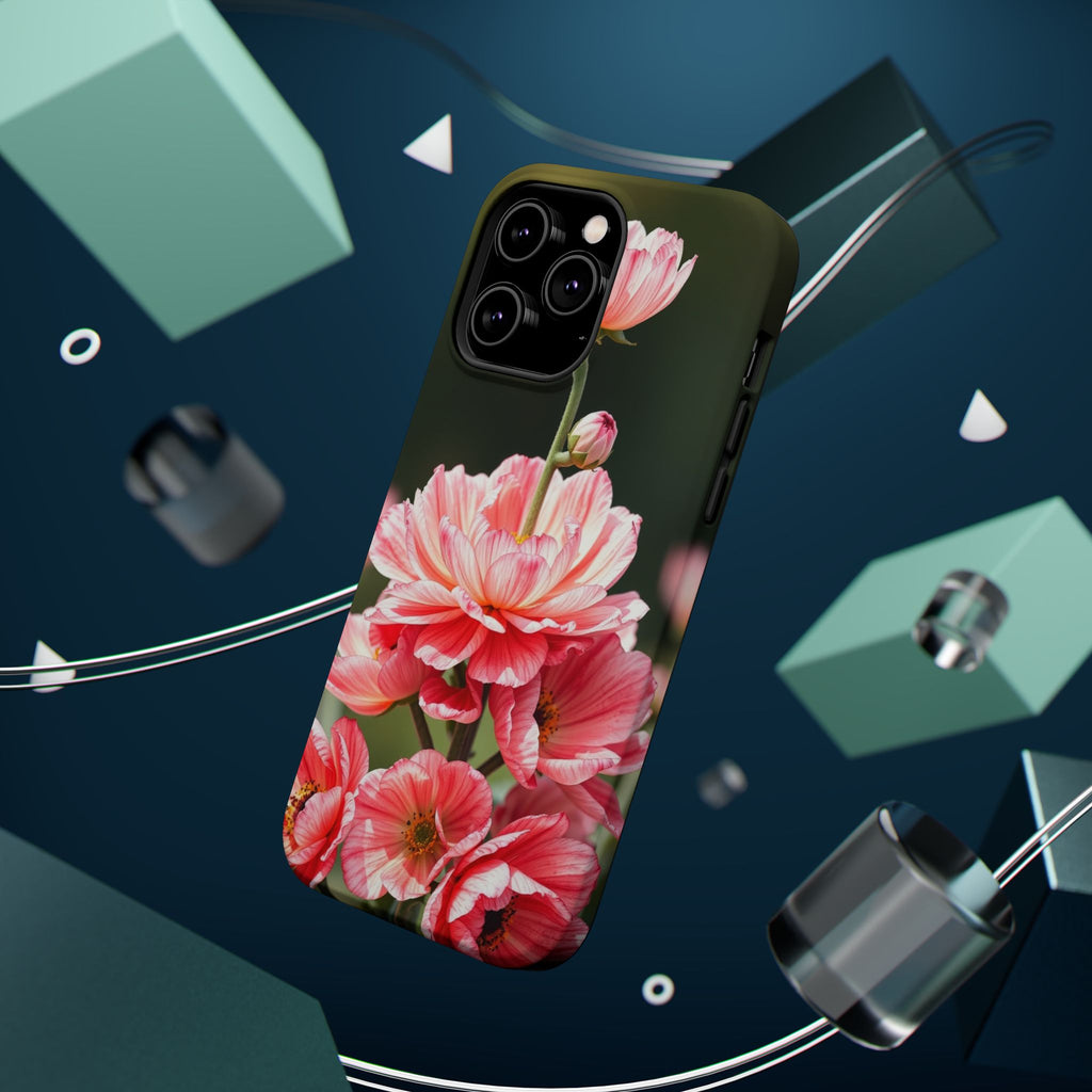 iPhone Ranunculus Stack Vibrant Watercolor Slim Snap Case · iPhone Case