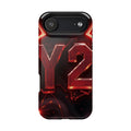 iPhone Y2K Holographic Bold Art Slim Everyday Designer Case · iPhone Case