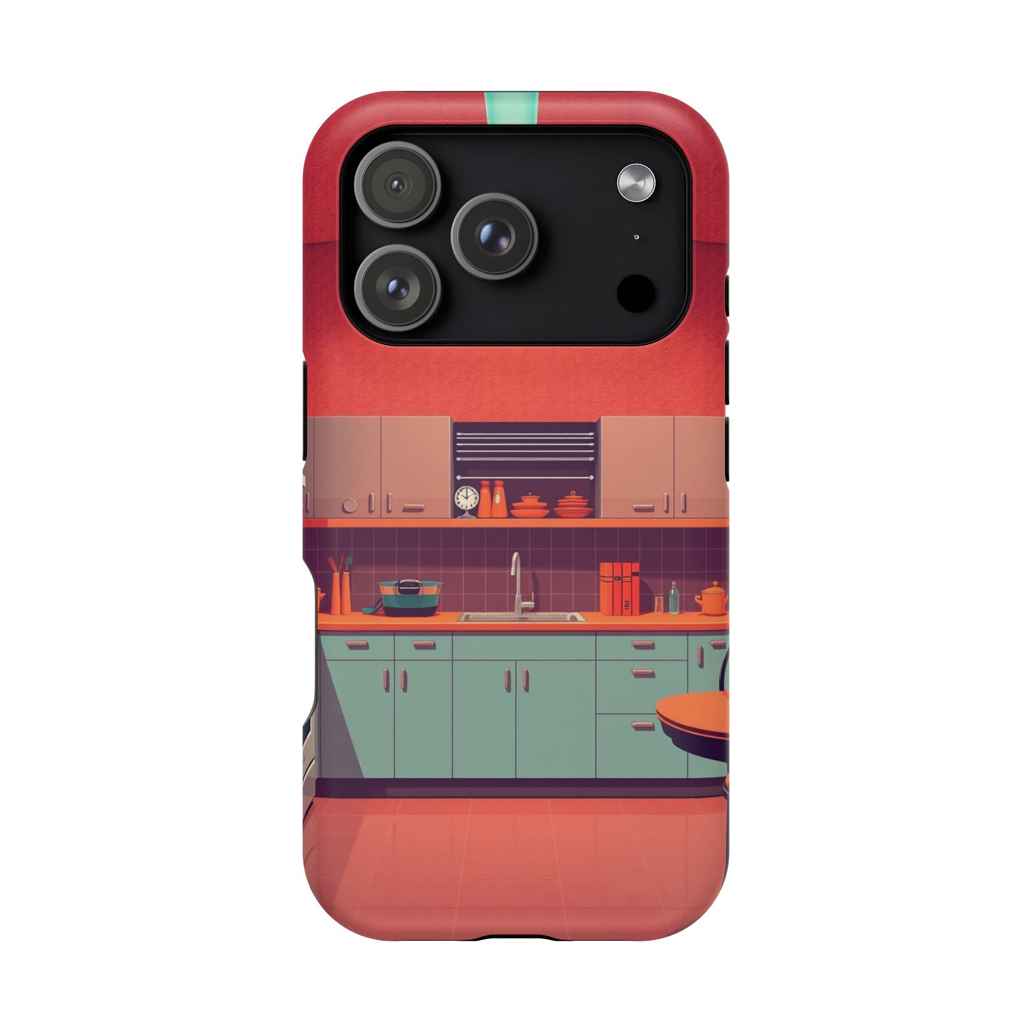 iPhone Earthy 1950s Kitchen Design Bold Modern Everyday Snap Case · iPhone Case