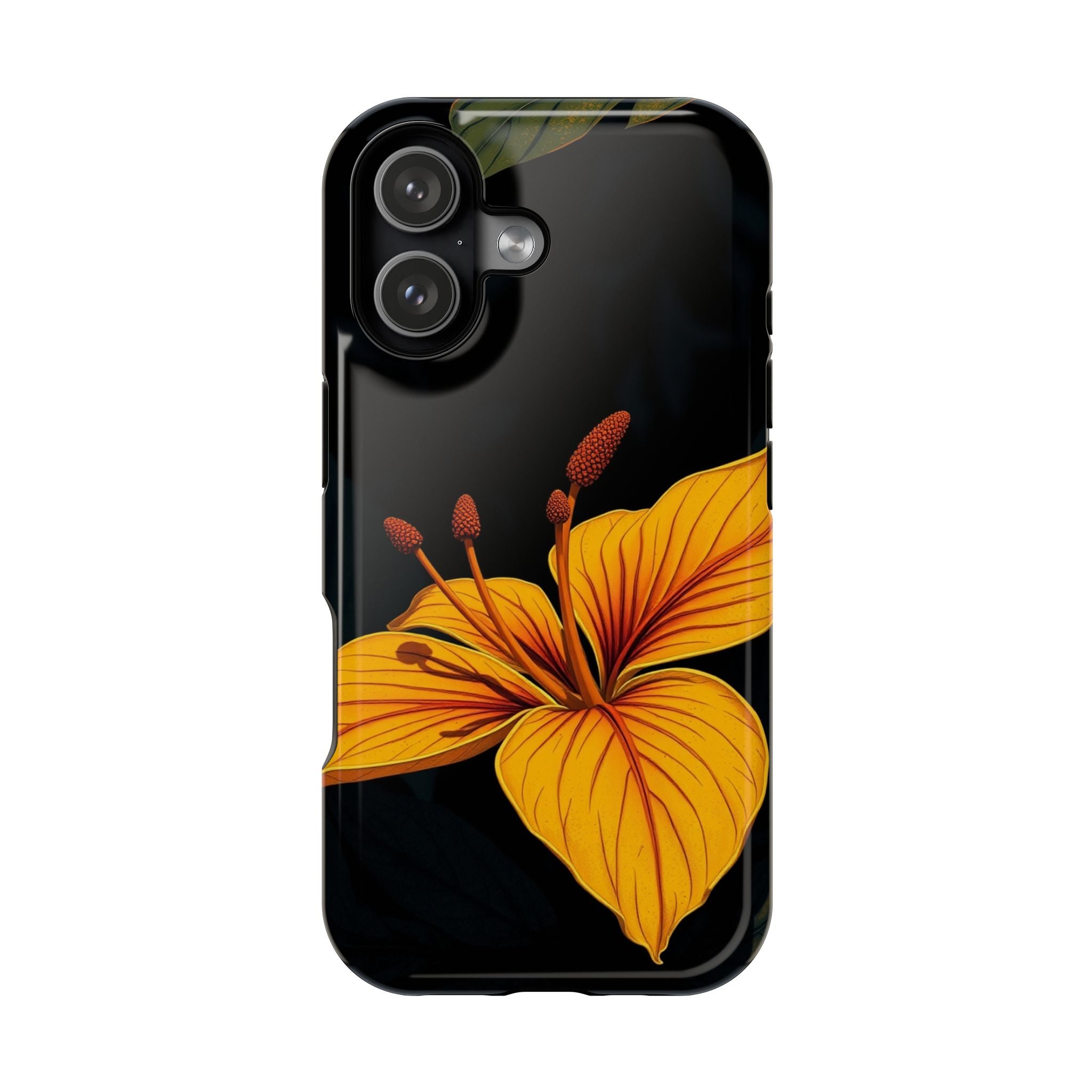 iPhone Earthy Tropical Bloom Design Artistic Everyday Cas Slim Snap Case · iPhon