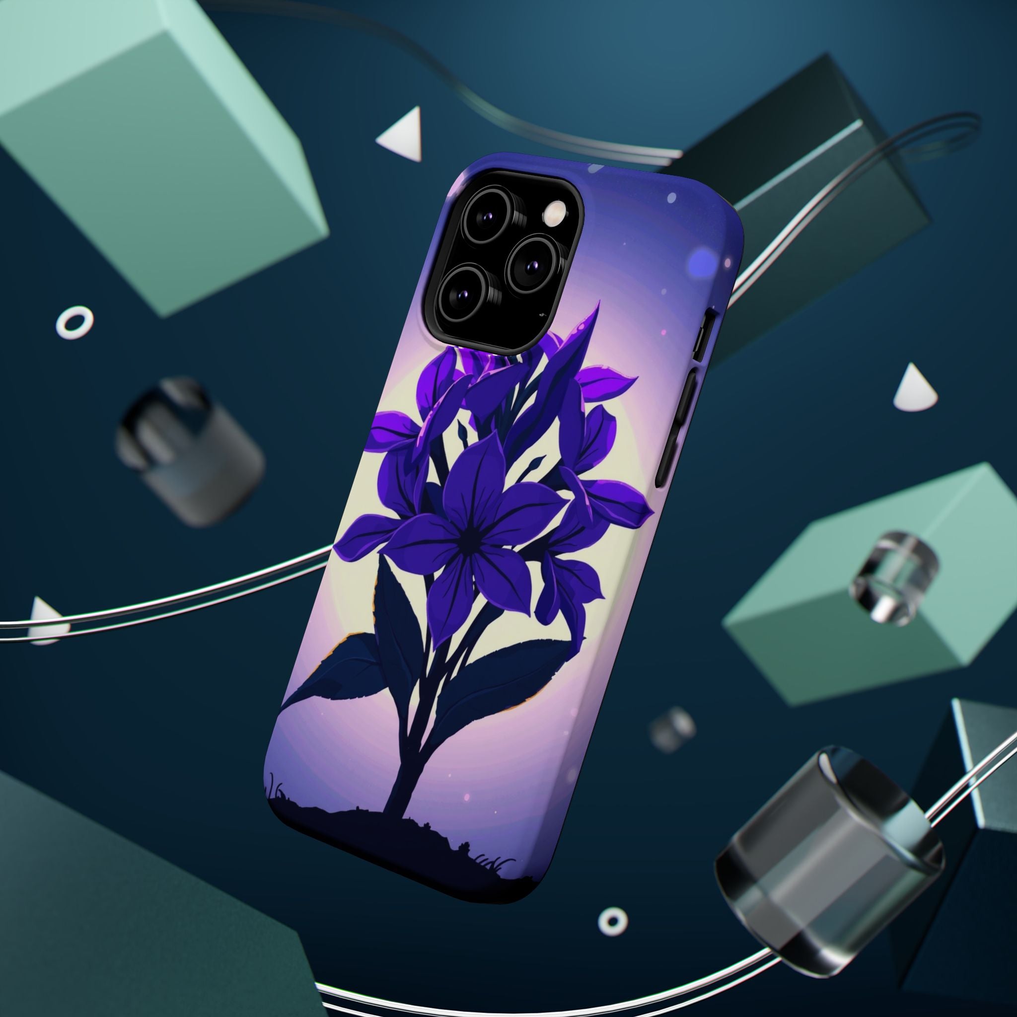 iPhone Floral Crown Mystic Art 13 Bold Modern Everyday Snap Case · iPhone Case