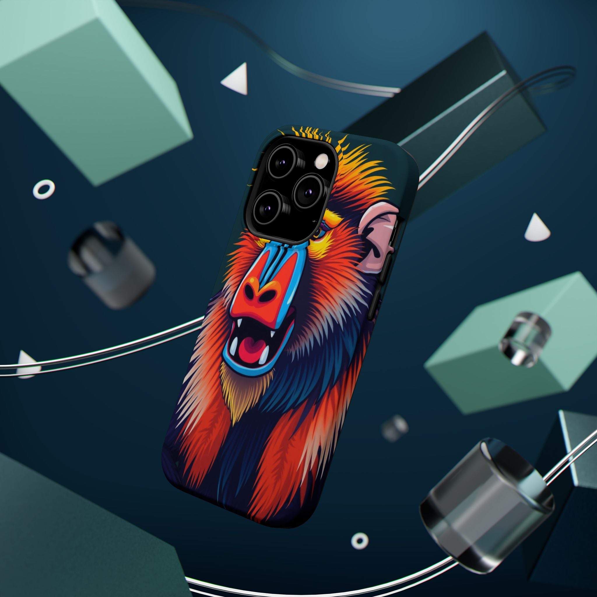 iPhone Mandrill Colorful Face Kids Fun iPhone Phone Case Gift Slim · iPhone Case