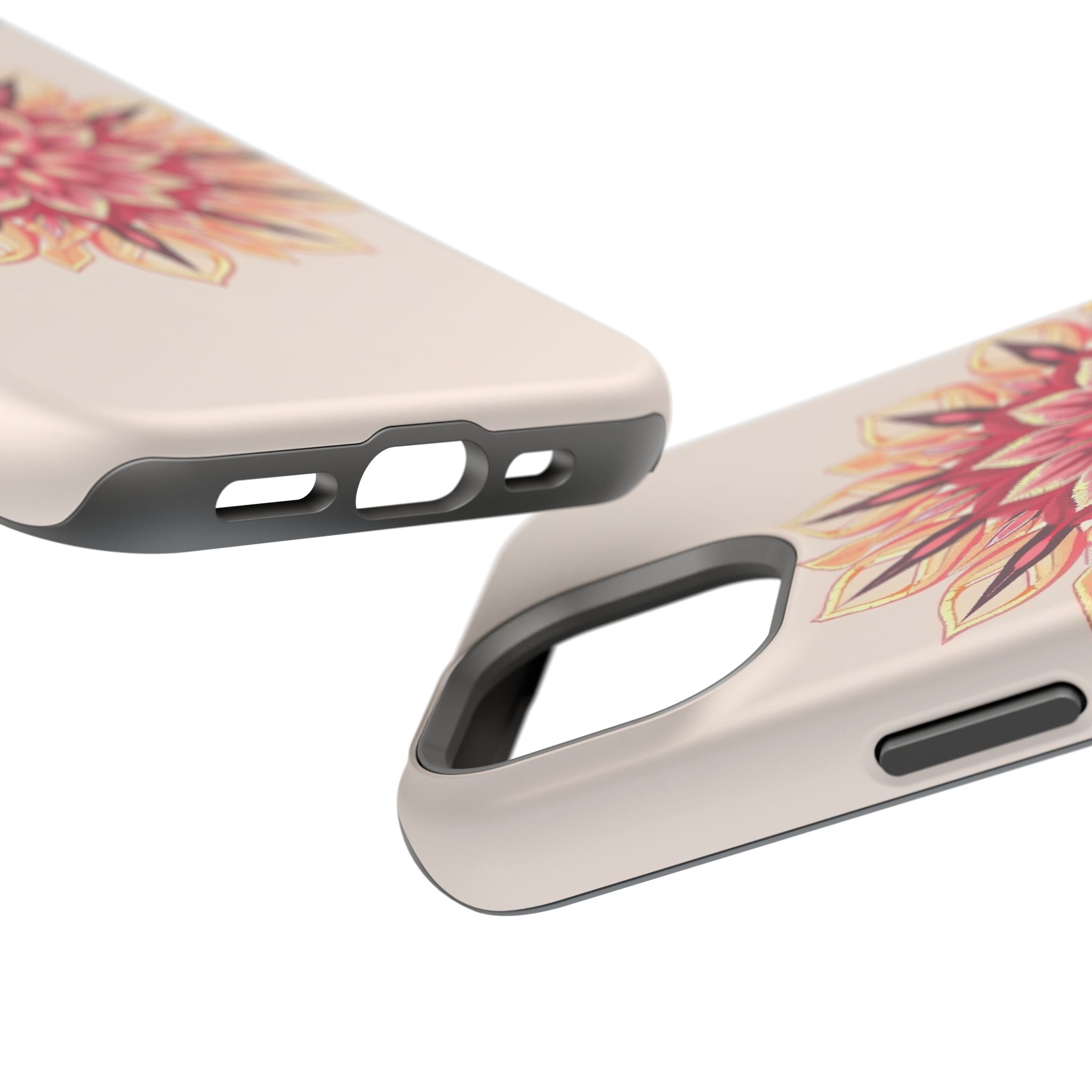 iPhone Floral Mandala Pixel Art -Bit Slim Everyday Designer Case · iPhone Case