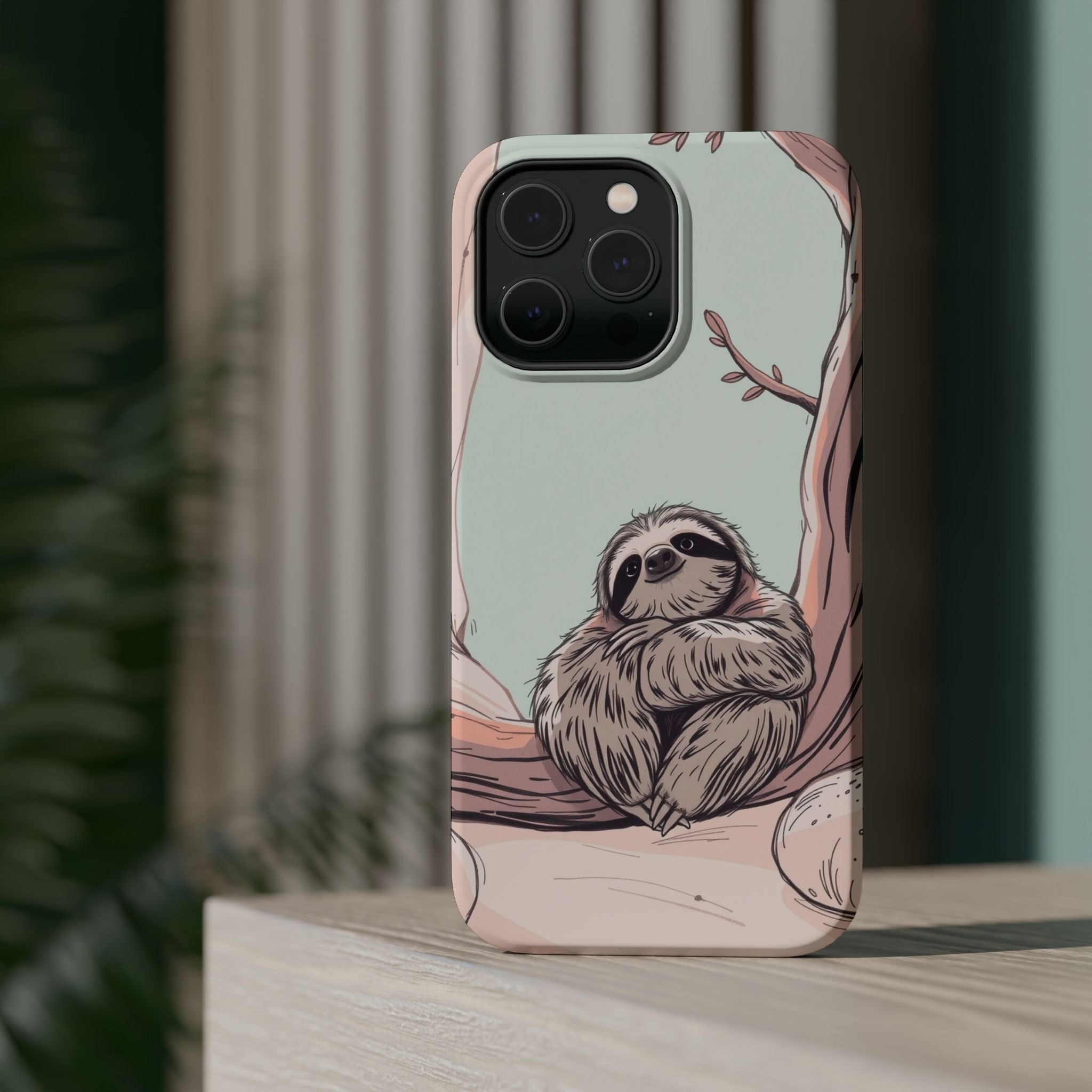 iPhone Cozy Sloth Mode Hand-Drawn Sketch Slim Everyday Designer Case · iPhone Ca