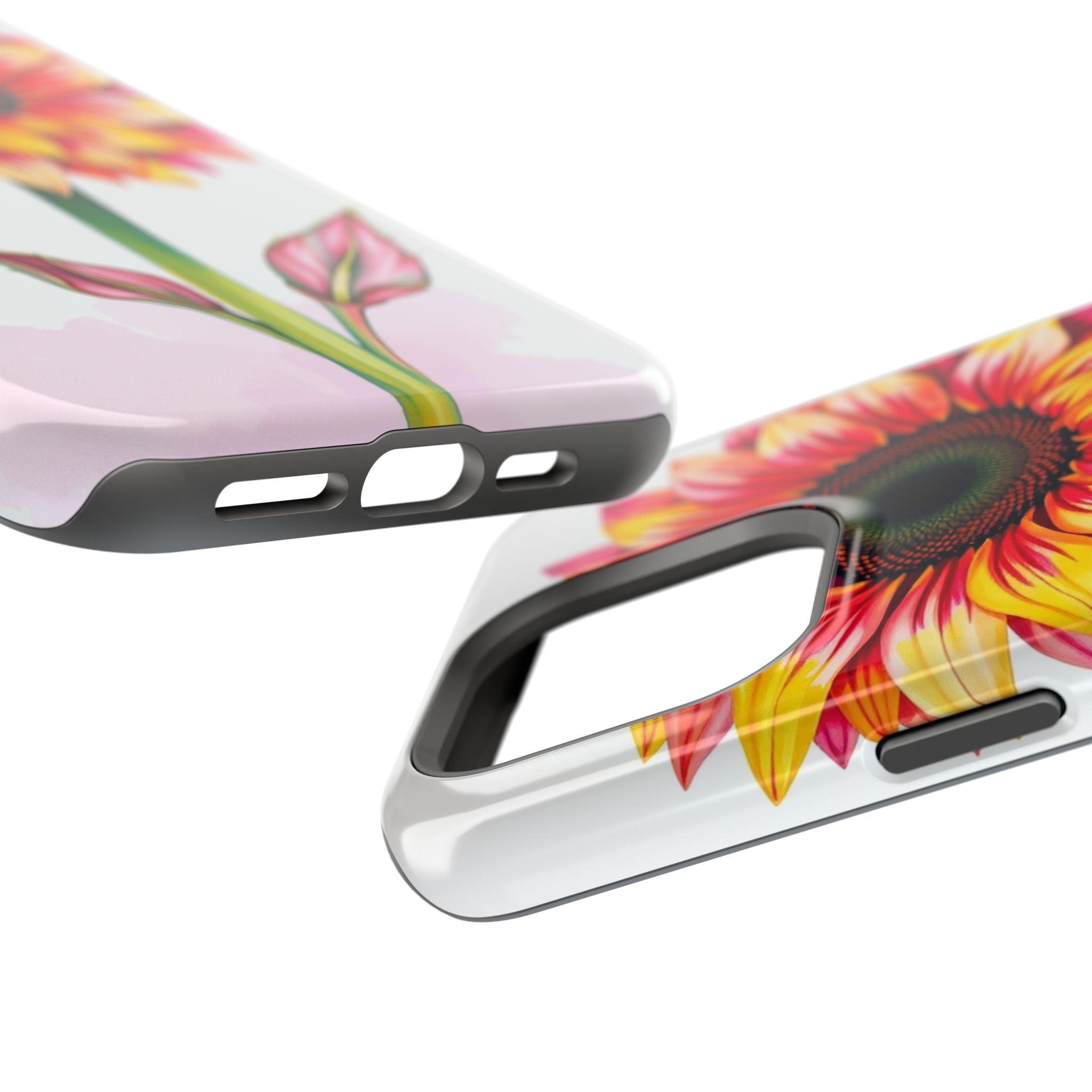 iPhone Sunflower Pop Vibrant Watercolor Slim Snap Case · iPhone Case