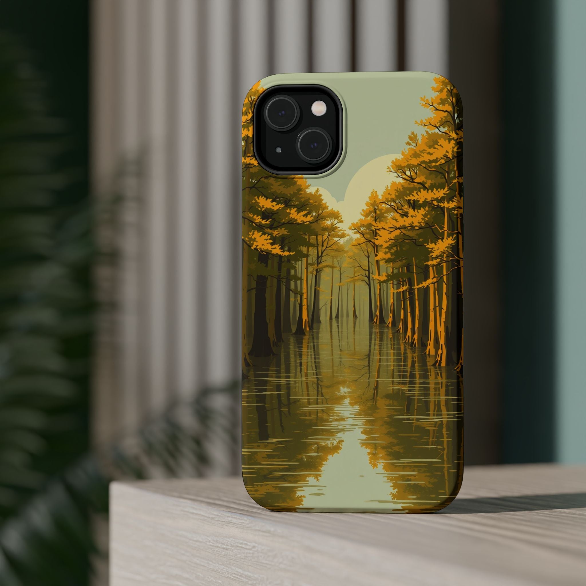 iPhone Cypress Swamp Enchanted Art Bold Modern Everyday Snap Case · iPhone Case