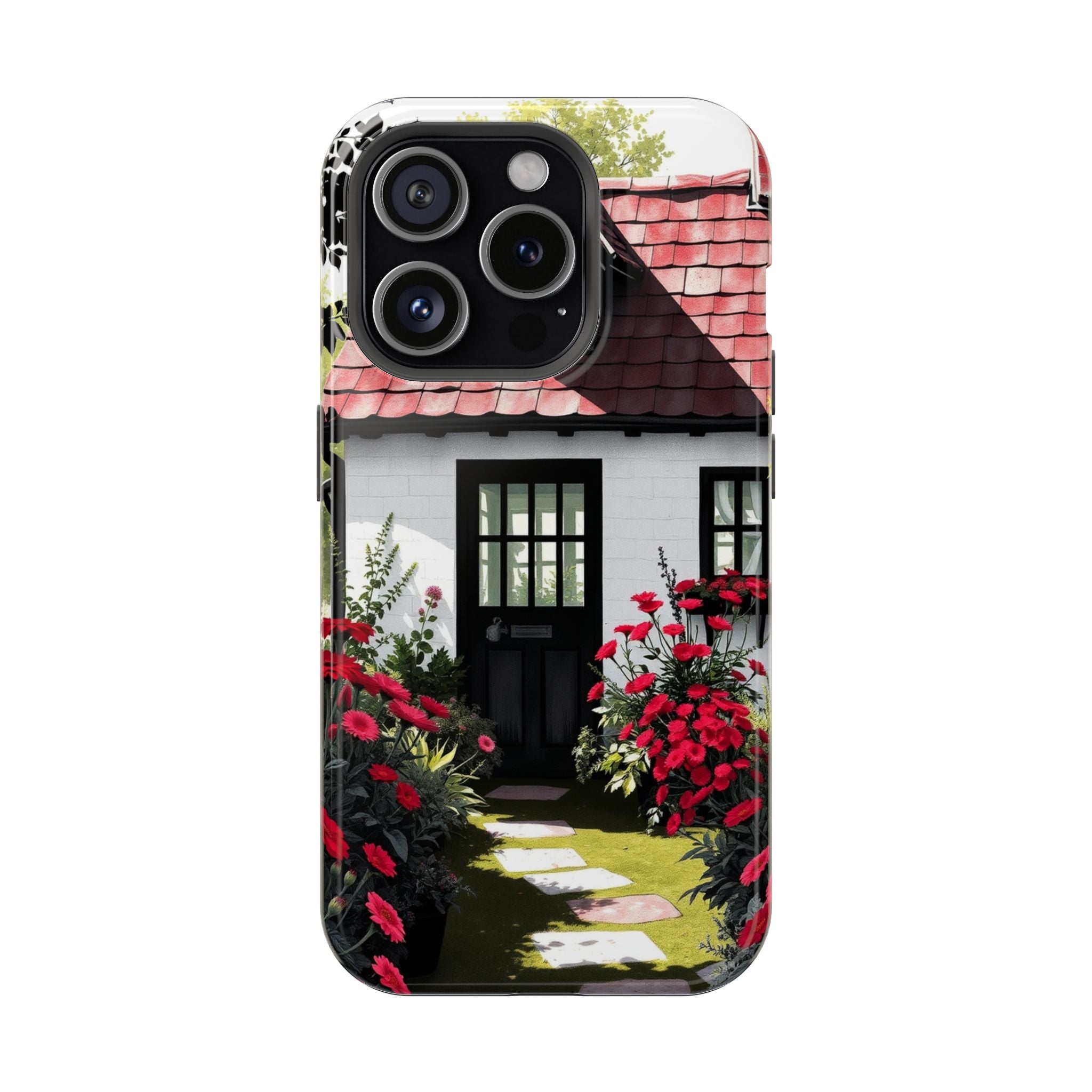 iPhone Cottage Garden Vibrant Watercolor Slim Snap Case · iPhone Case