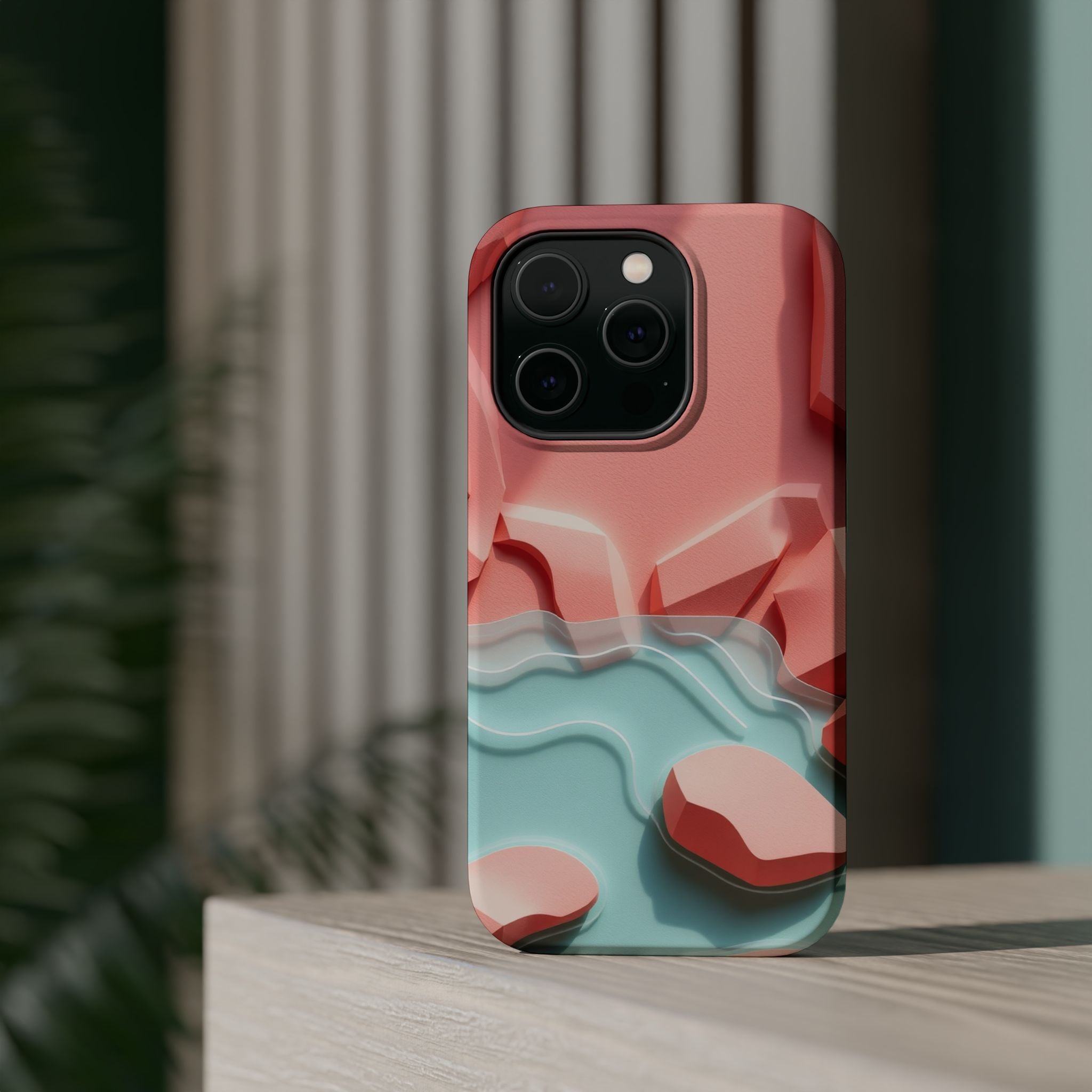 iPhone Tidal Pool Paper Cut Art Slim Everyday Designer Case · iPhone Case