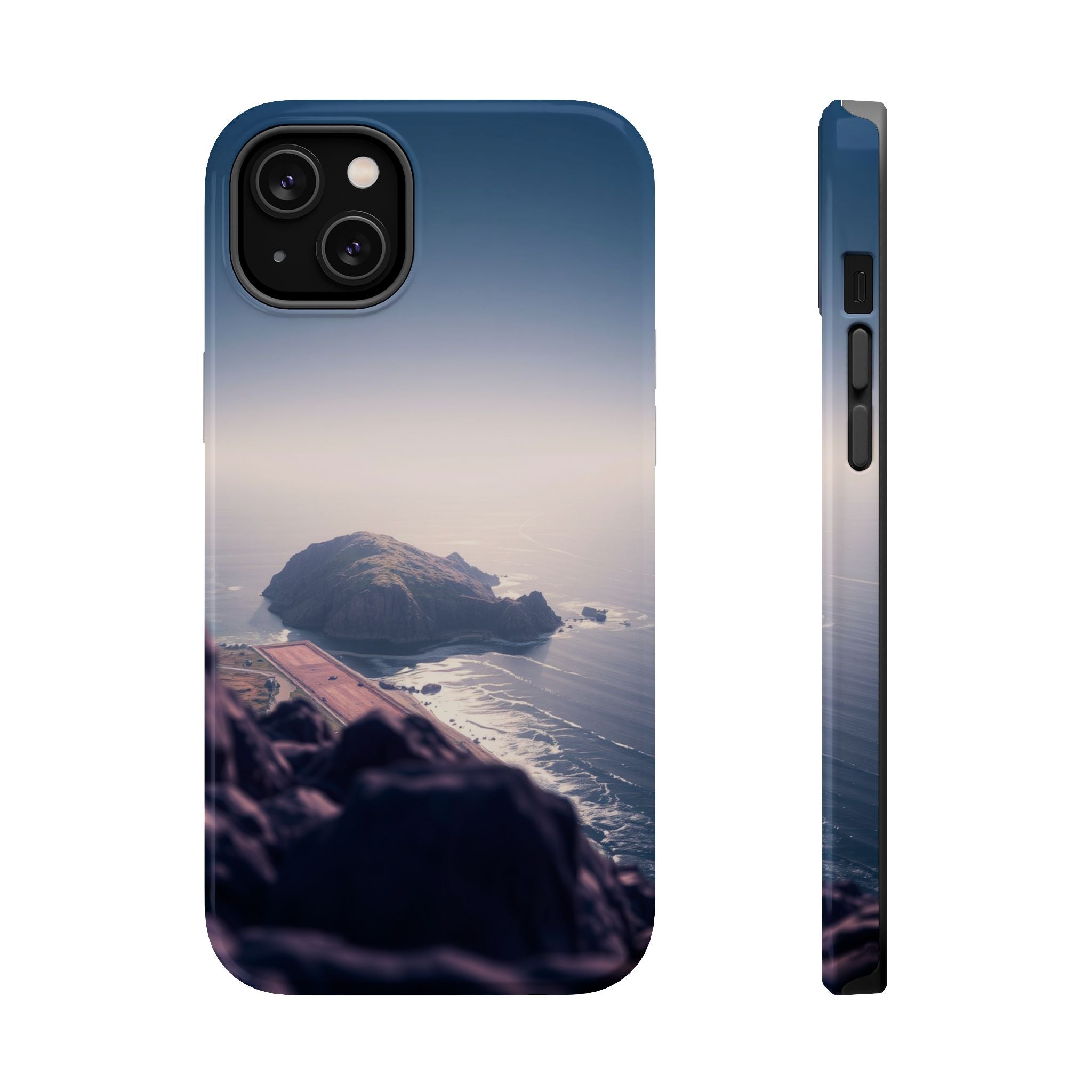 iPhone Shoreline Aerial Enchanted Art Slim Everyday Designer Case · iPhone Case
