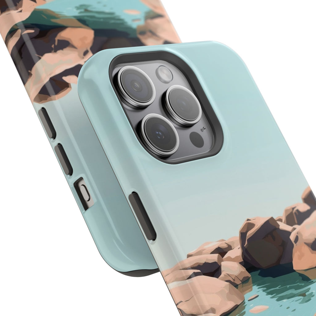 iPhone Tidal Pool Oil Painting Impressionist Slim iPhone Everyday · iPhone Case