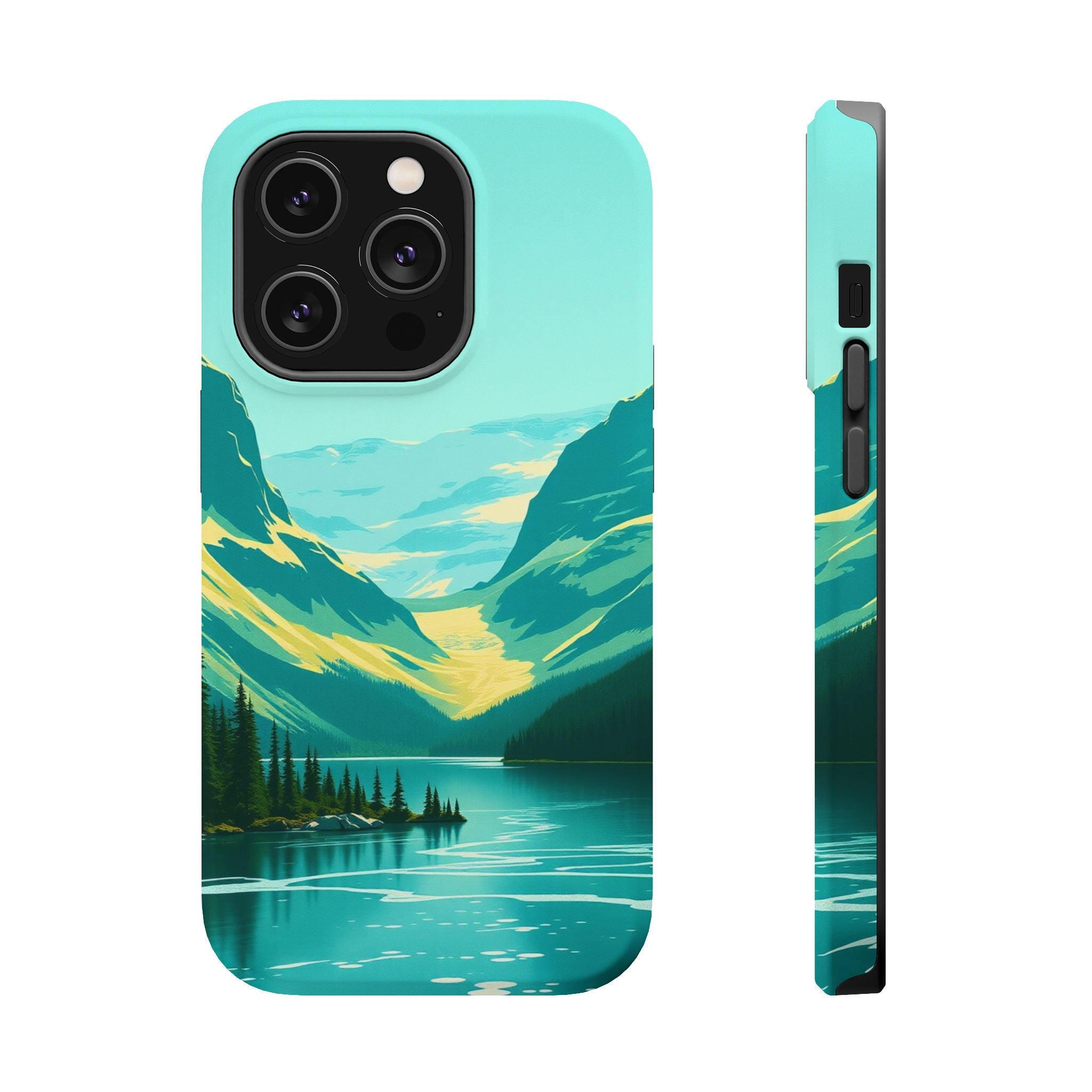 iPhone Radiant Glacier Lake Design Bold Modern Everyday Snap Case · iPhone Case