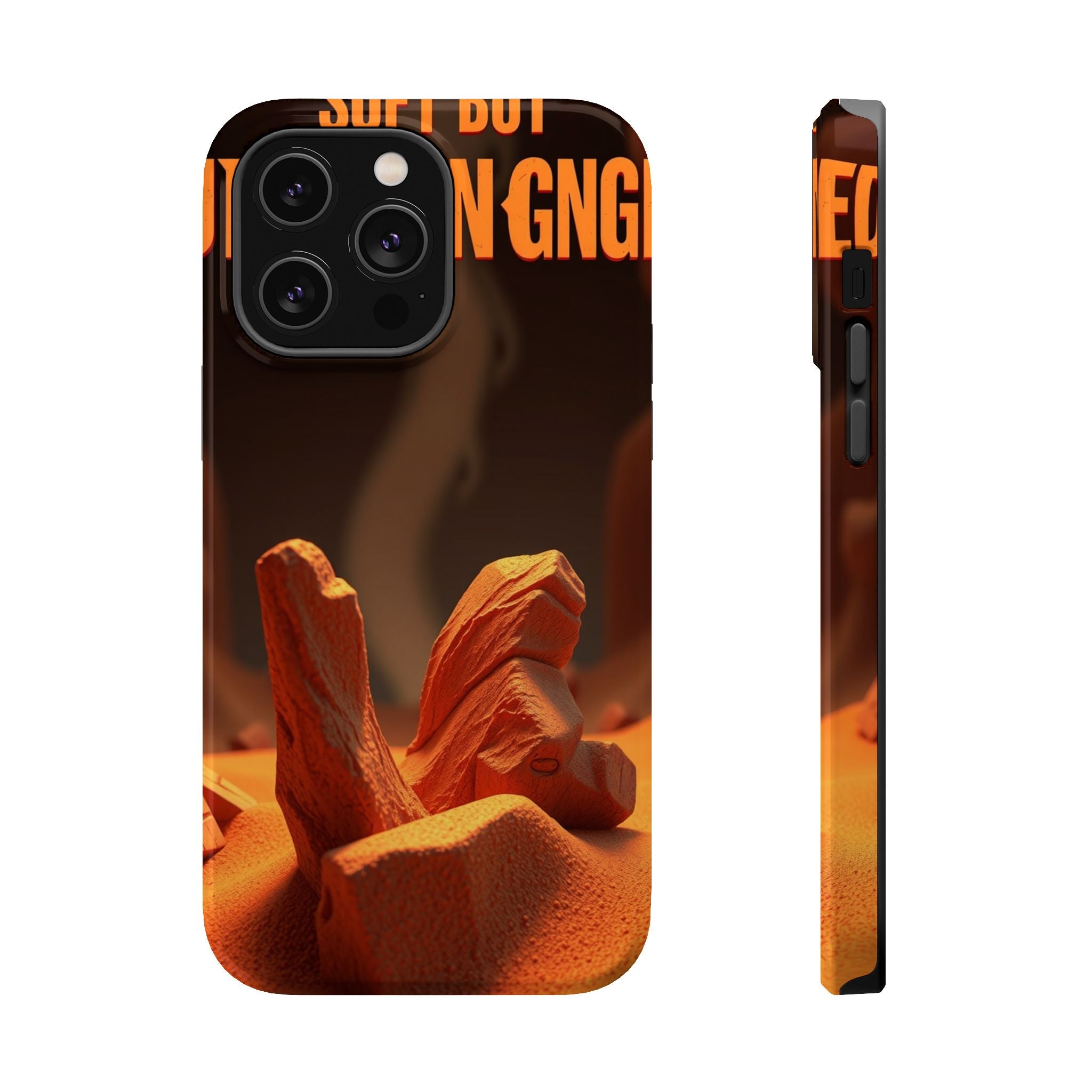 iPhone Earthy Soft but Unhinged Design Slim Everyday Designer Case · iPhone Case