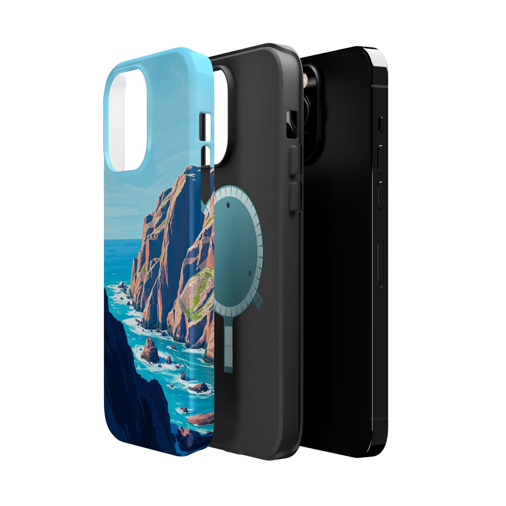 iPhone Rocky Coastline Oil Painting Impressionist iPhone Clean Minimal · iPhone