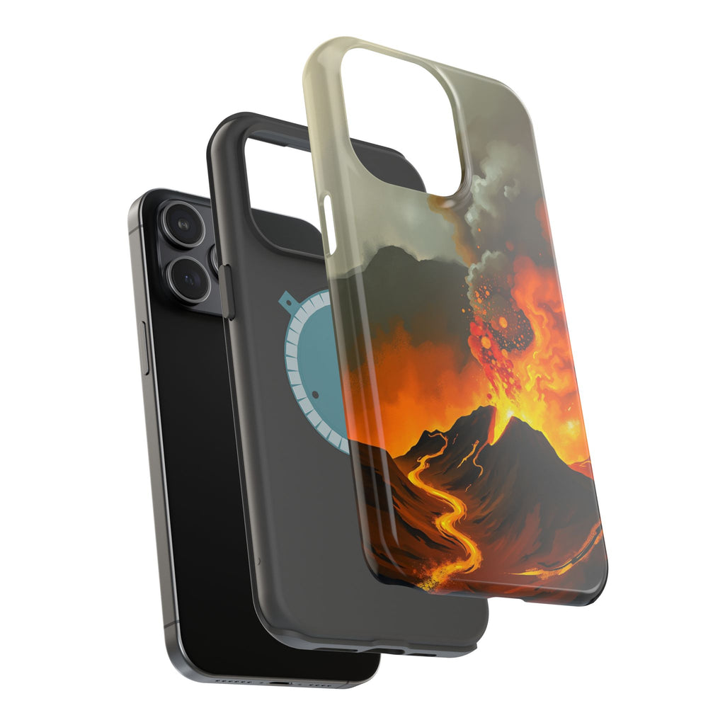 iPhone Volcanic Eruption Oil Painting Impressionist Slim Snap Case · iPhone Case