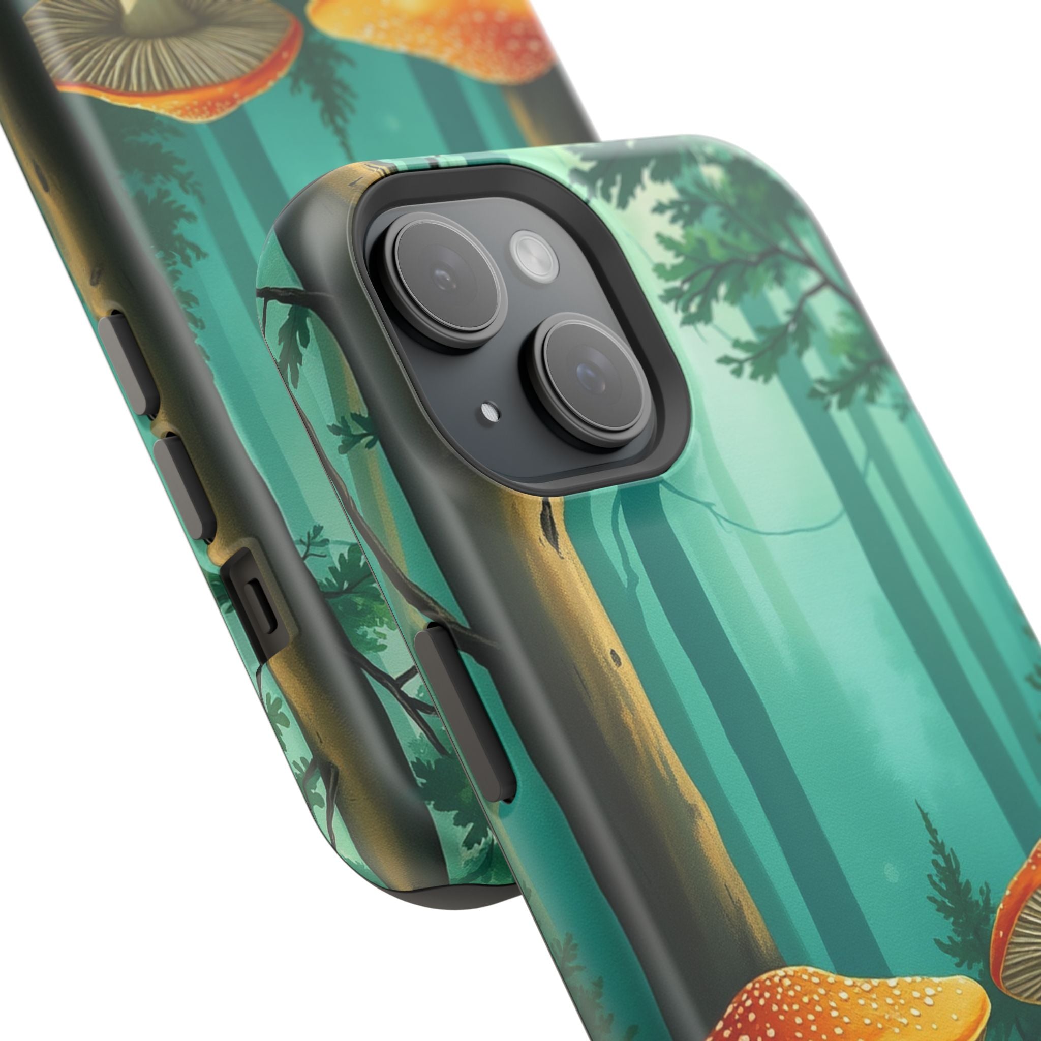 iPhone Mushroom Forest Oil Painting Impressionist iPhone Clean Minimal · iPhone
