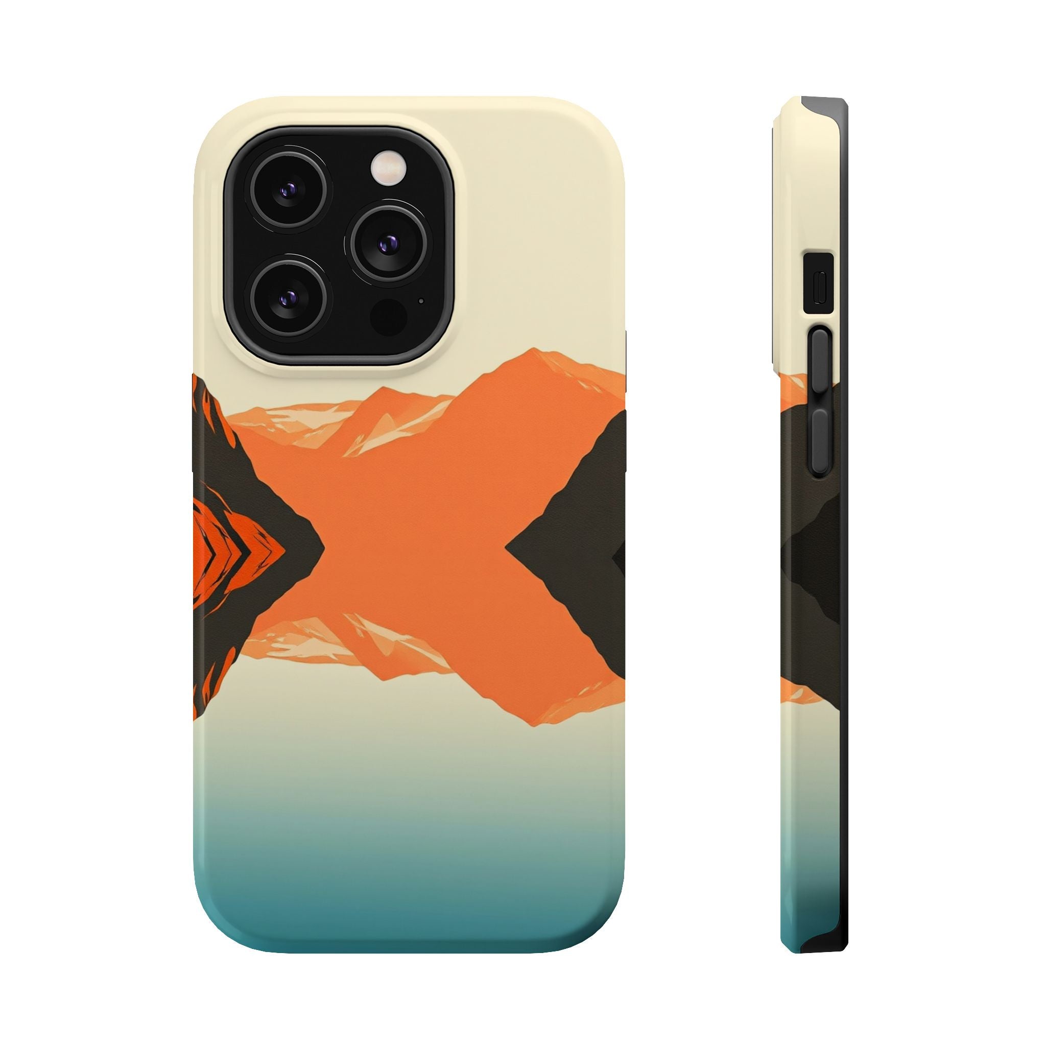 iPhone Burnt Orange And Sand Fjord Reflection Slim iPhone Everyday · iPhone Case