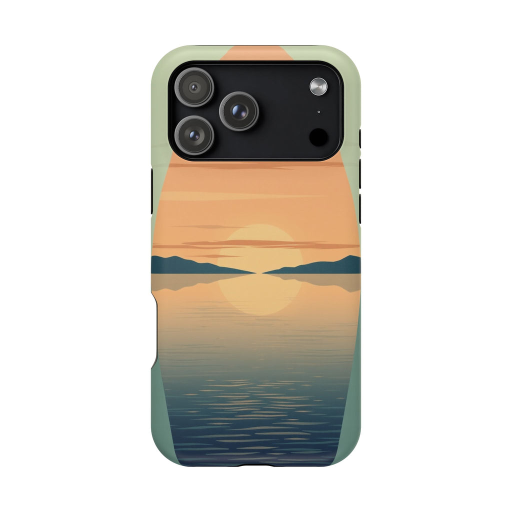 iPhone Sage And Ivory Lake at Twilight Slim Everyday Designer Case · iPhone Case