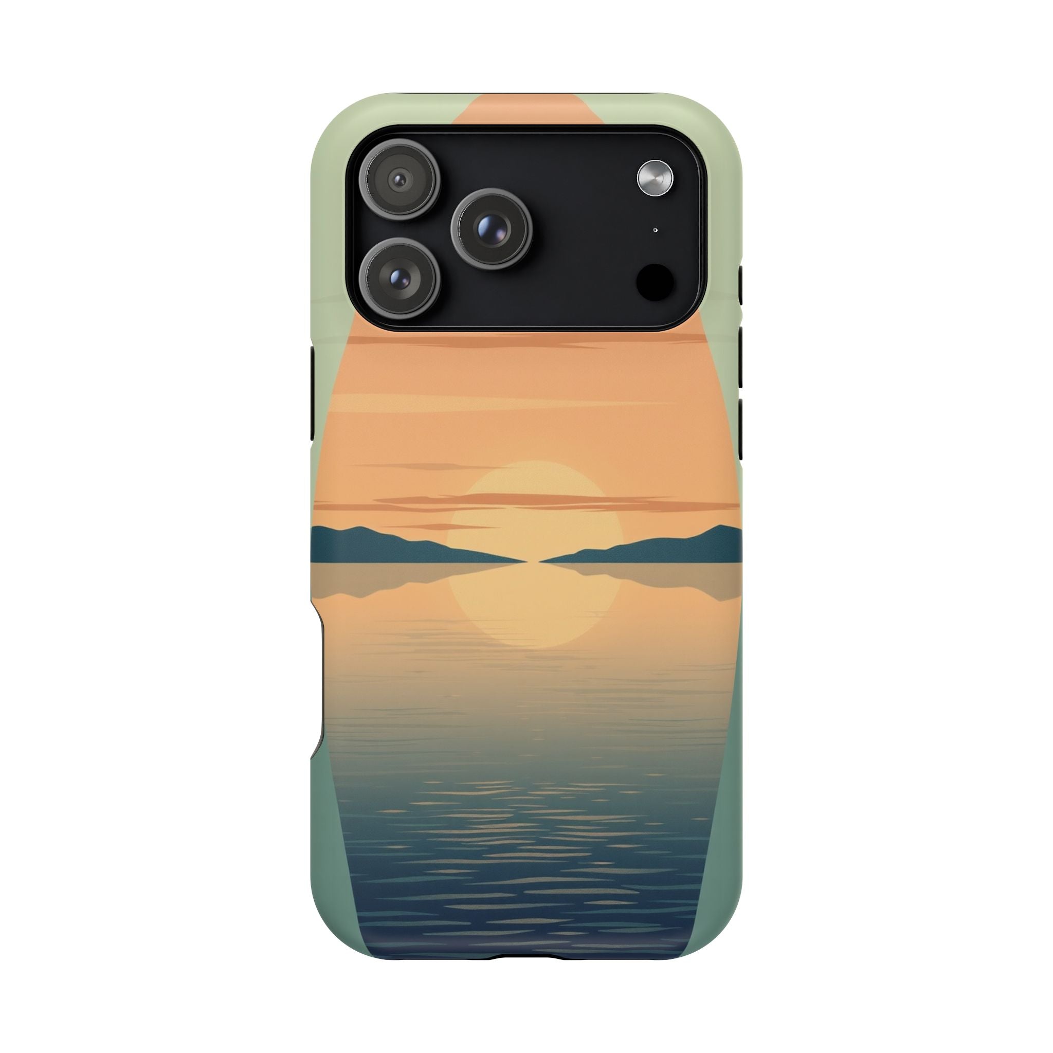 iPhone Sage And Ivory Lake at Twilight Slim Everyday Designer Case · iPhone Case